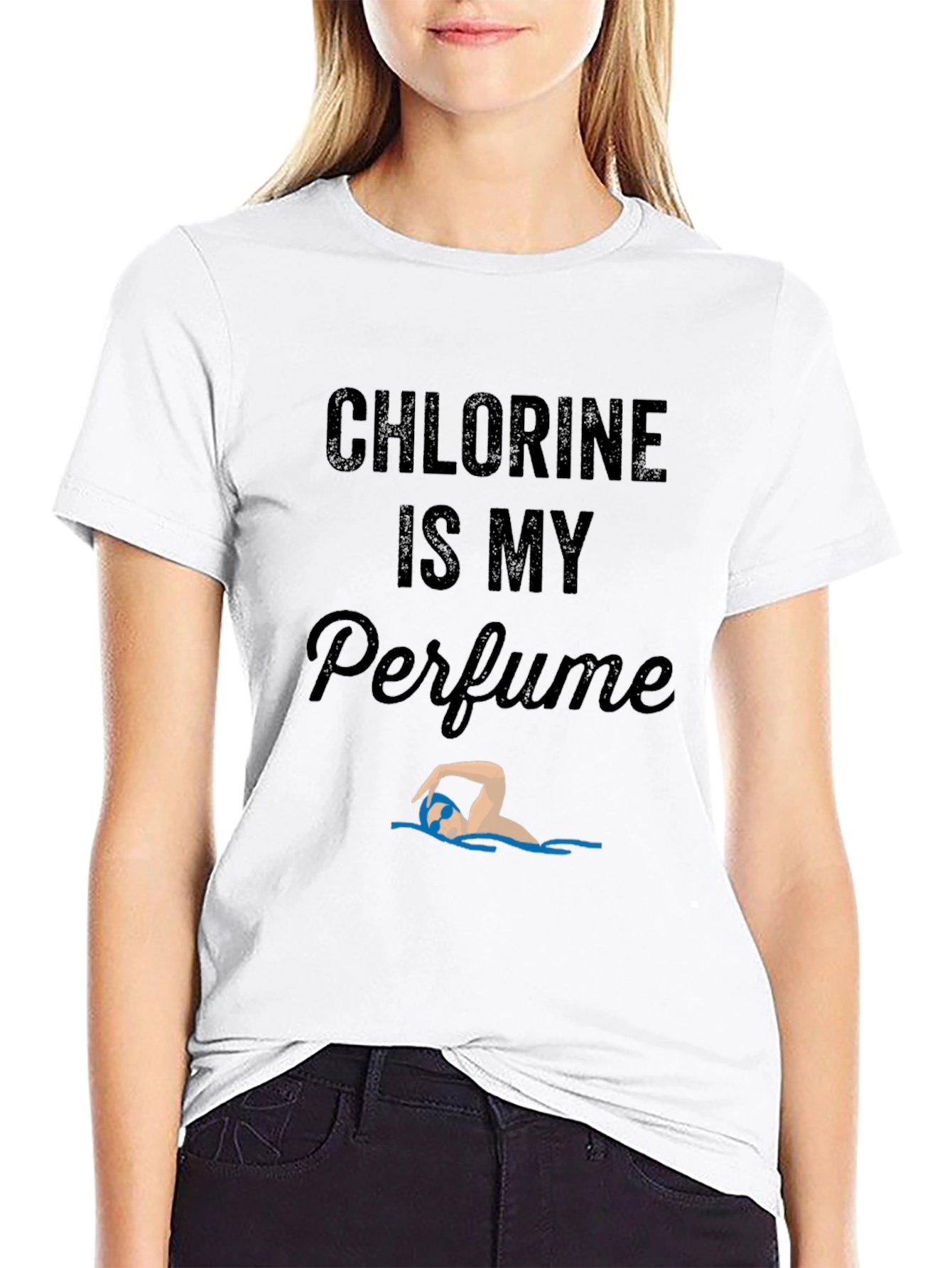 Chlorine is My Perfume Swimmer T-Shirt