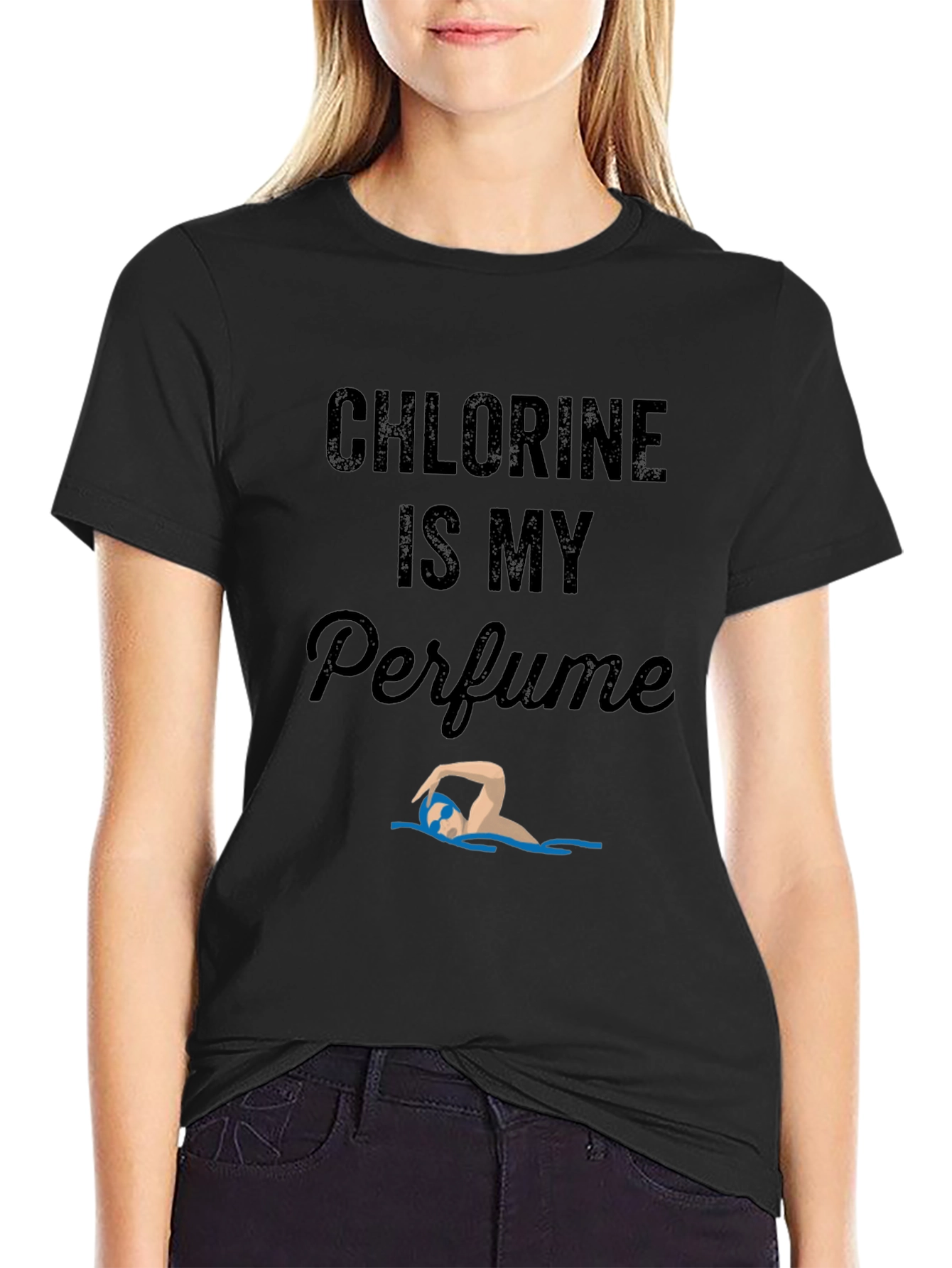 Chlorine is My Perfume Swimmer T-Shirt