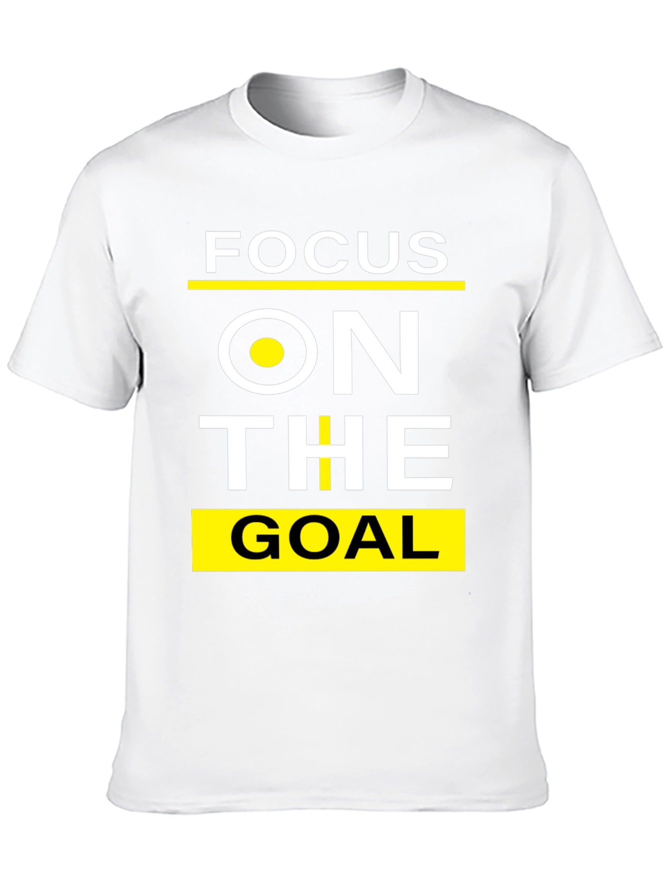 Focus On The Goal Black Graphic T-Shirt