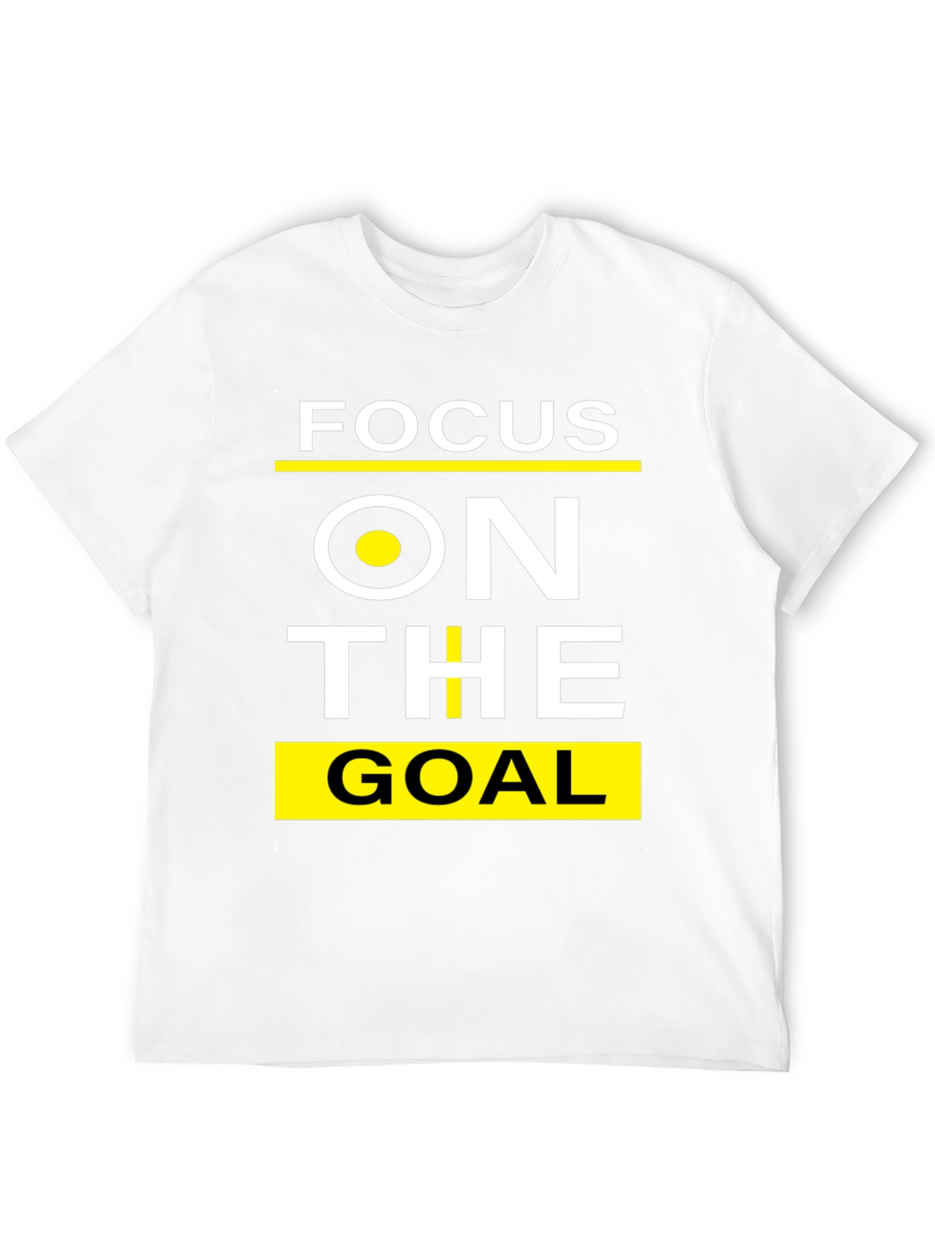 Focus On The Goal Black Graphic T-Shirt