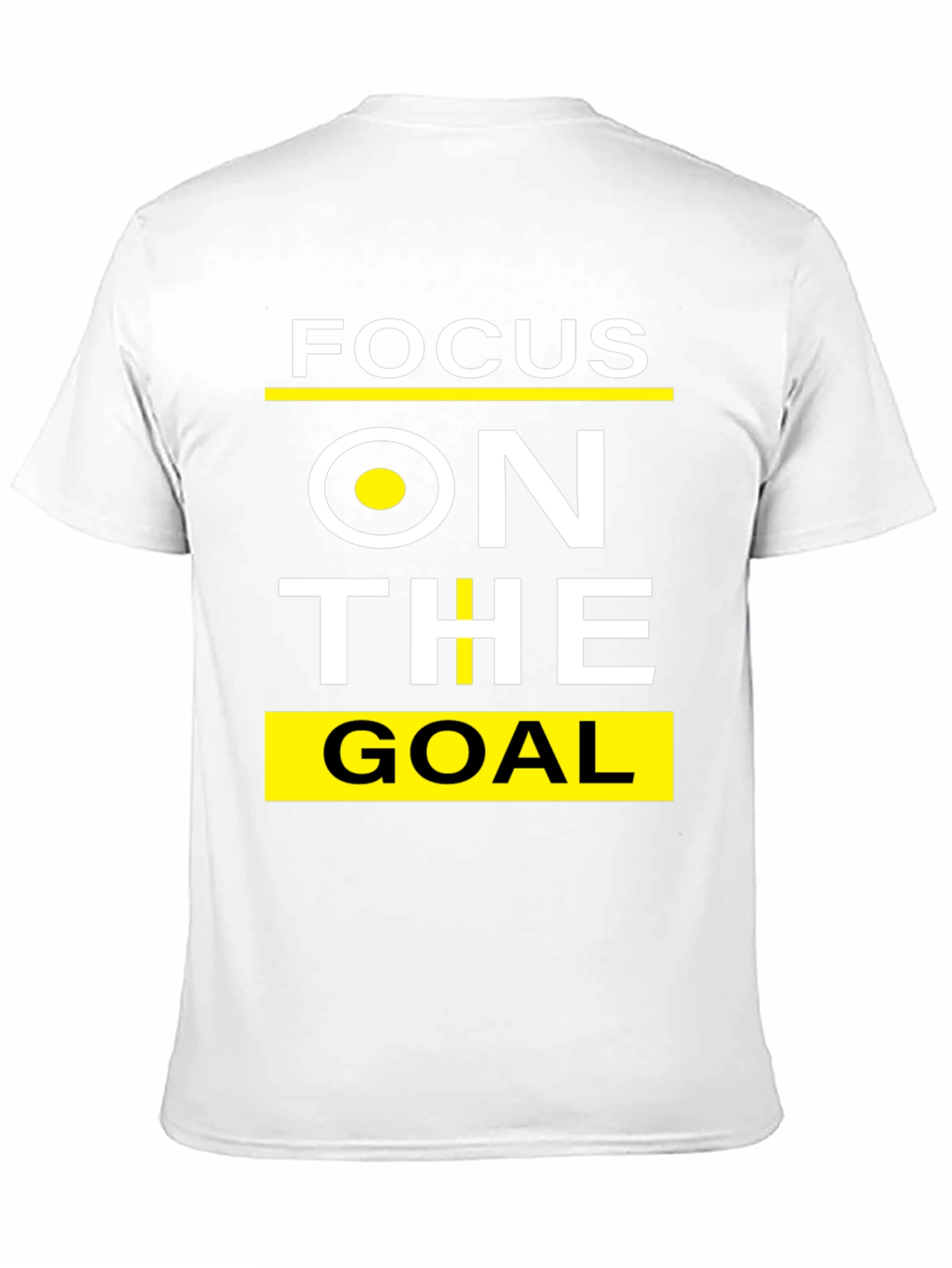 Focus On The Goal Black Graphic T-Shirt
