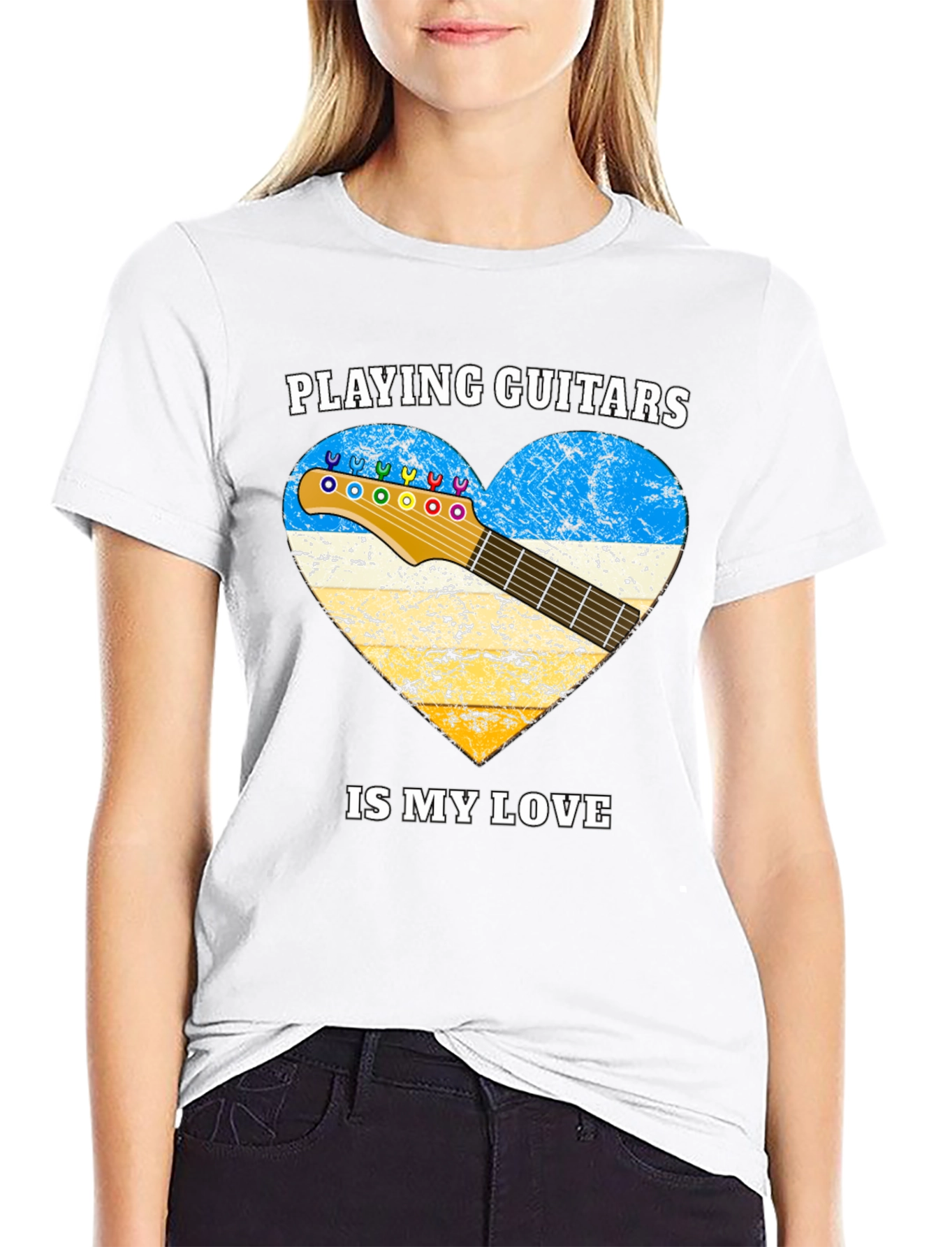 Playing Guitars Love T-Shirt