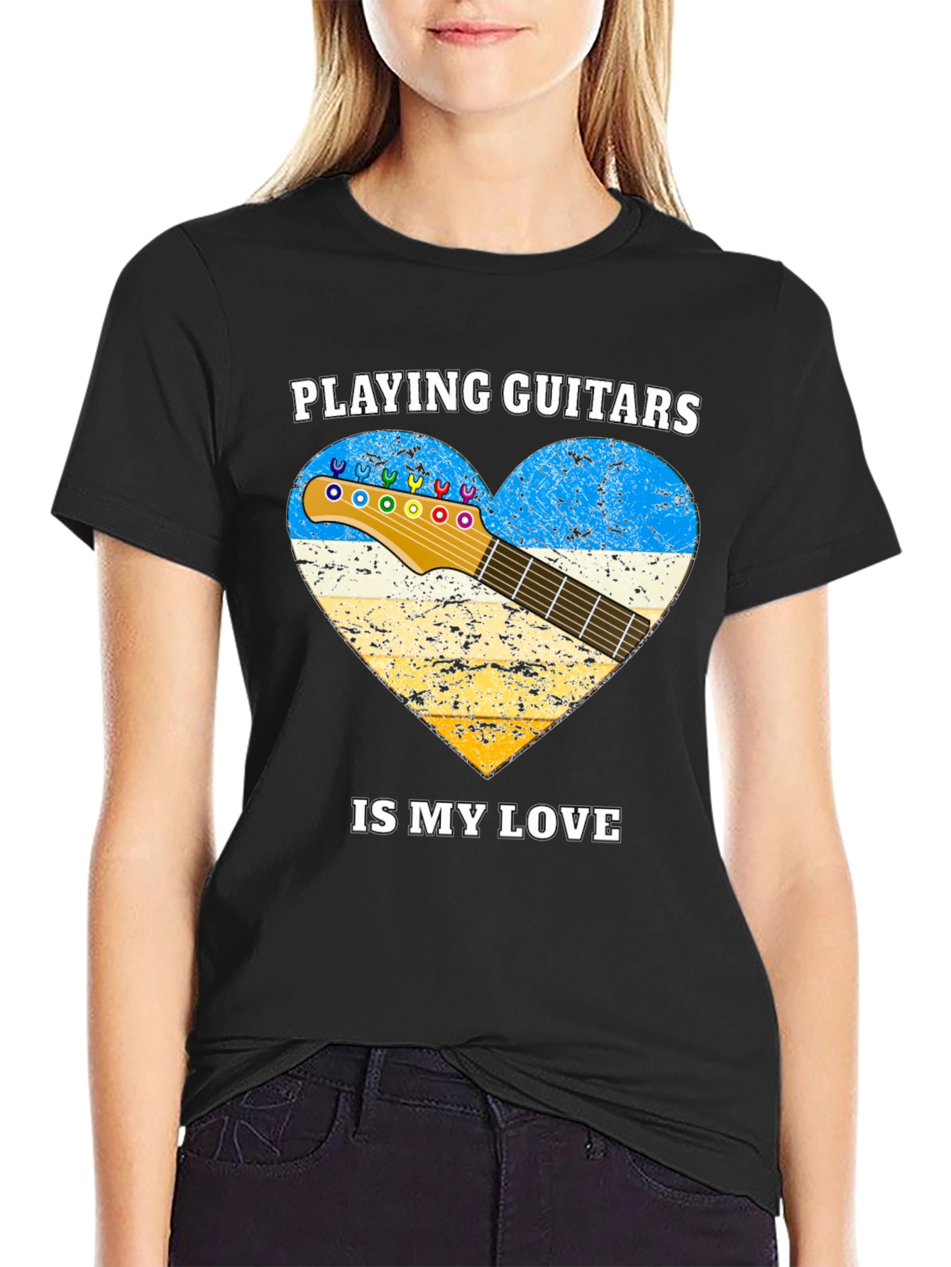 Playing Guitars Love T-Shirt