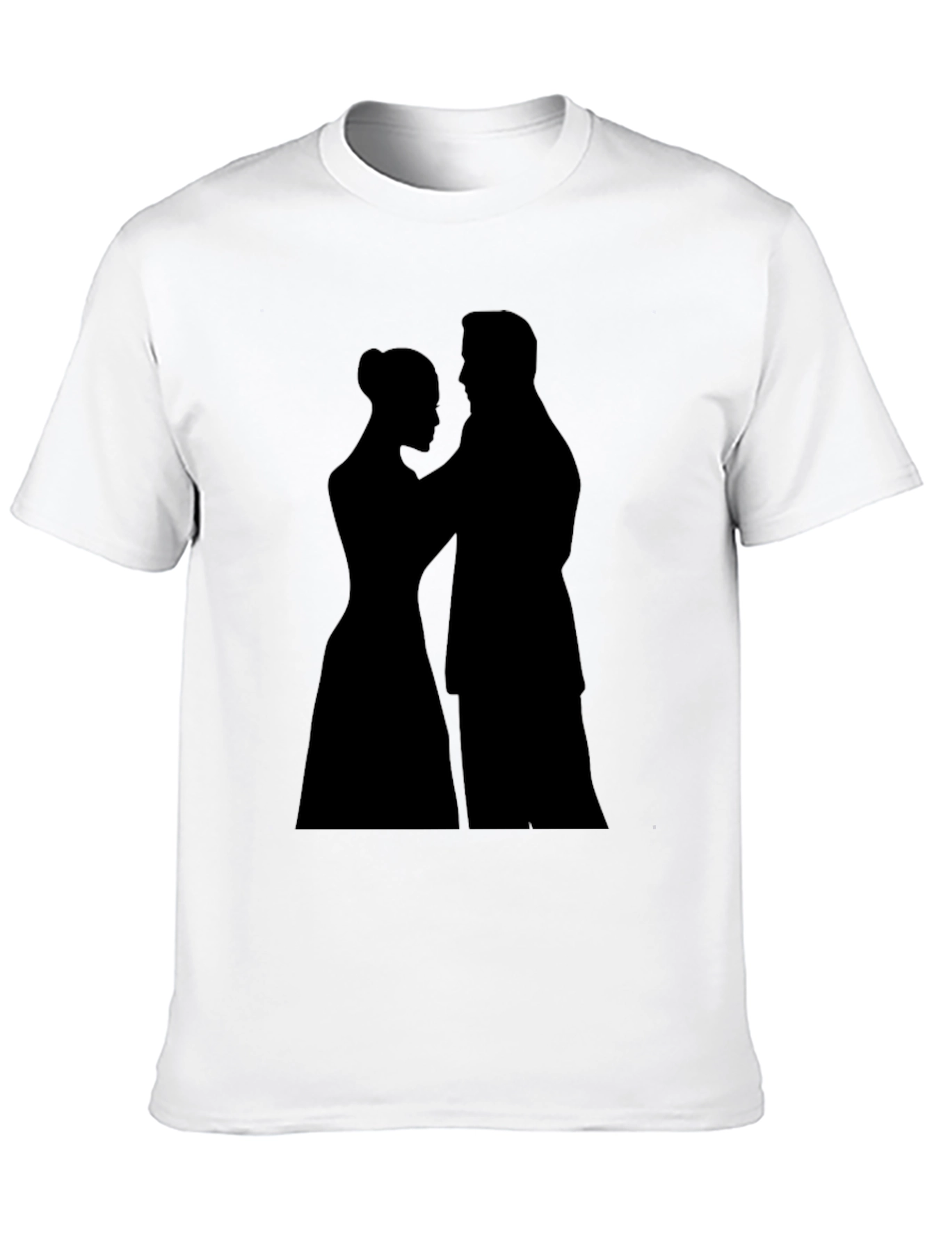 Silhouette Couple Black Tee
