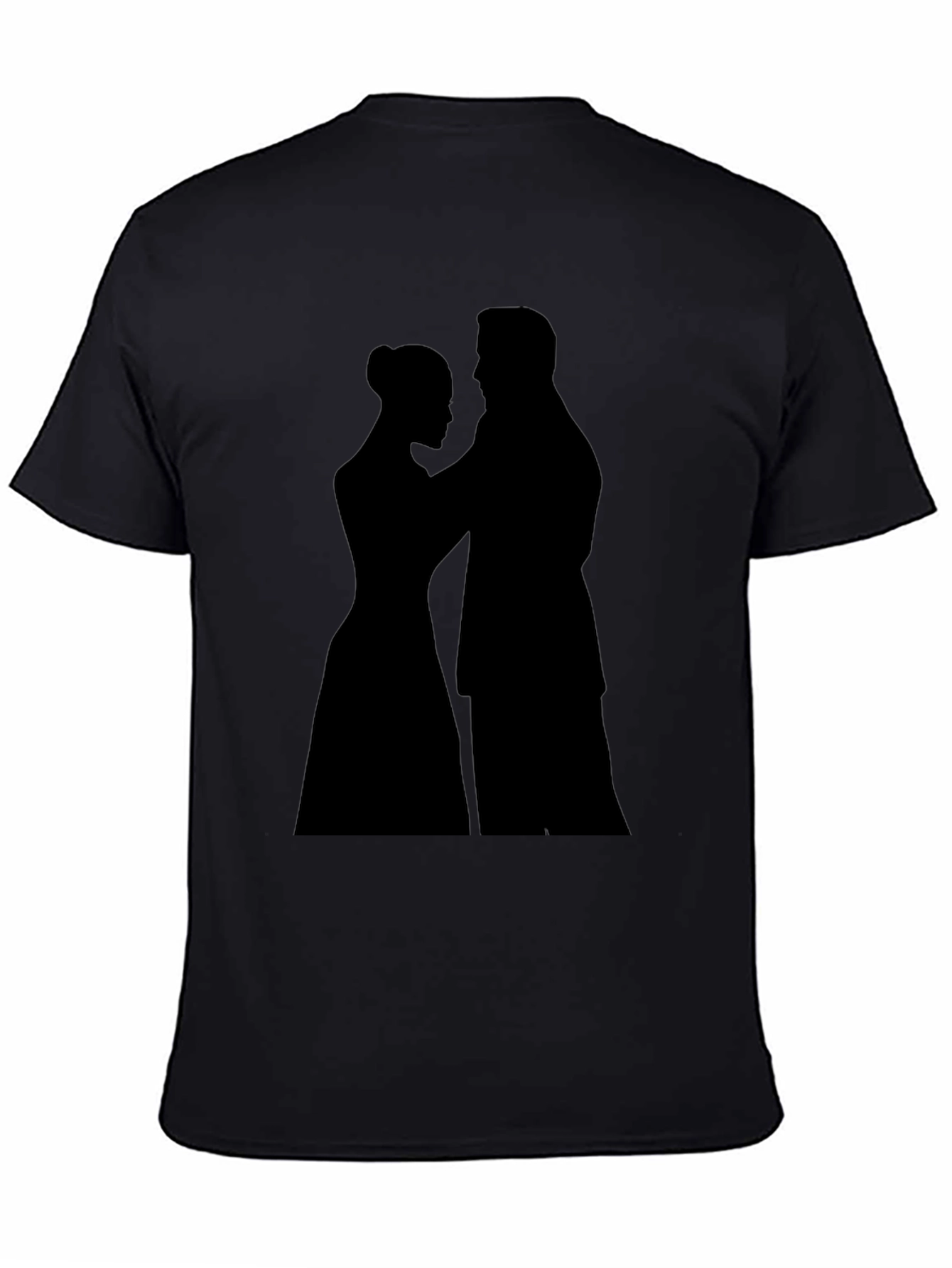 Silhouette Couple Black Tee