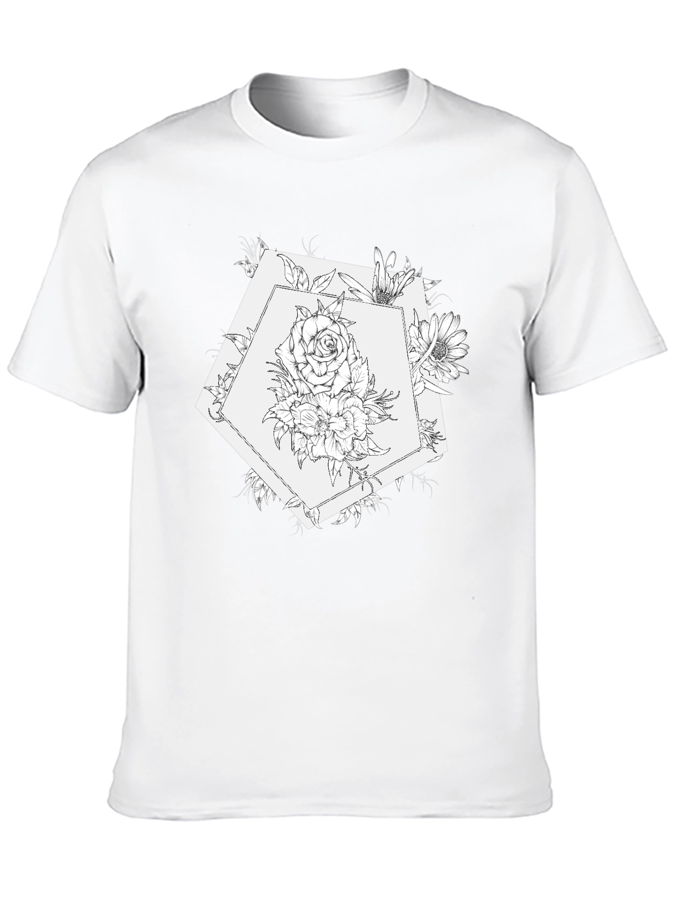 Floral Dodecahedron Graphic Tee