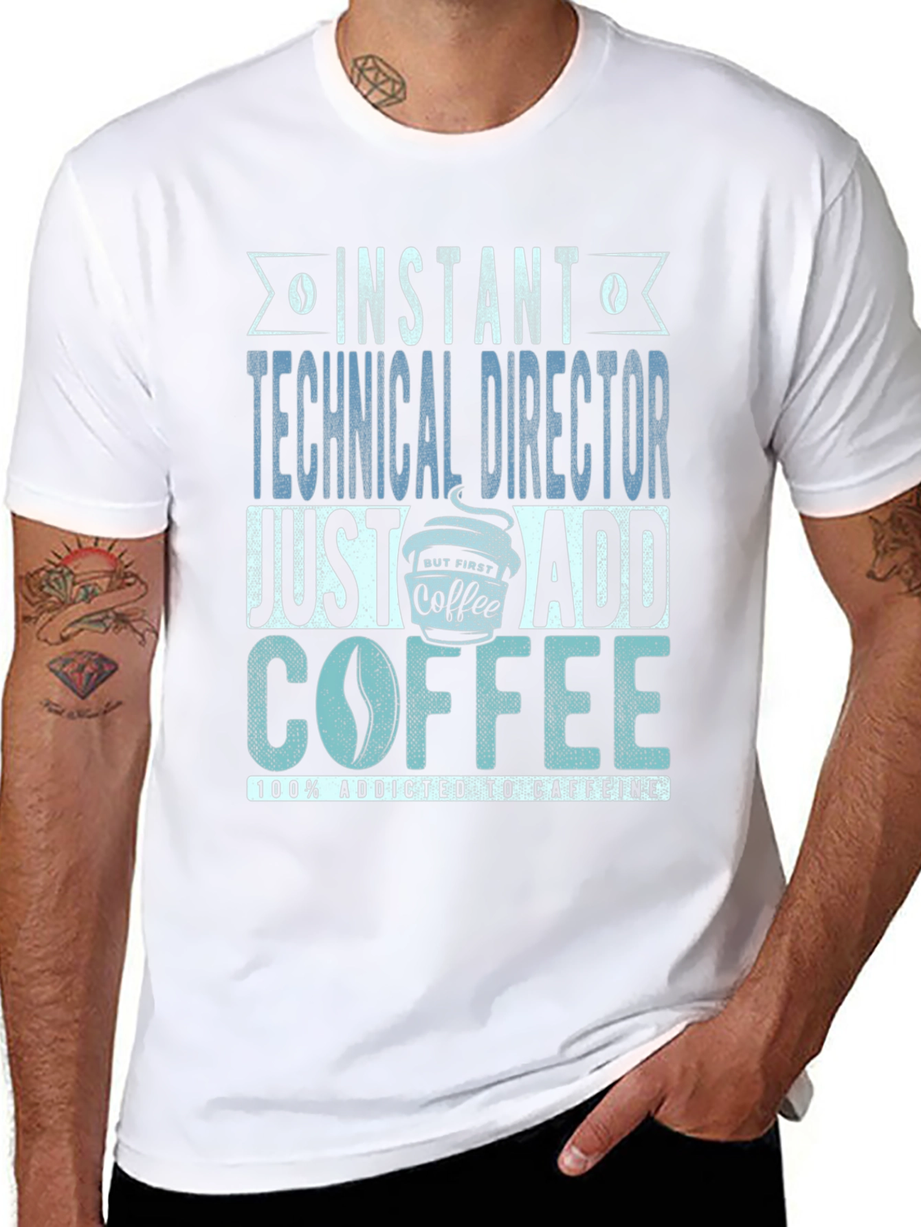 Instant Technical Director Add Coffee T-Shirt