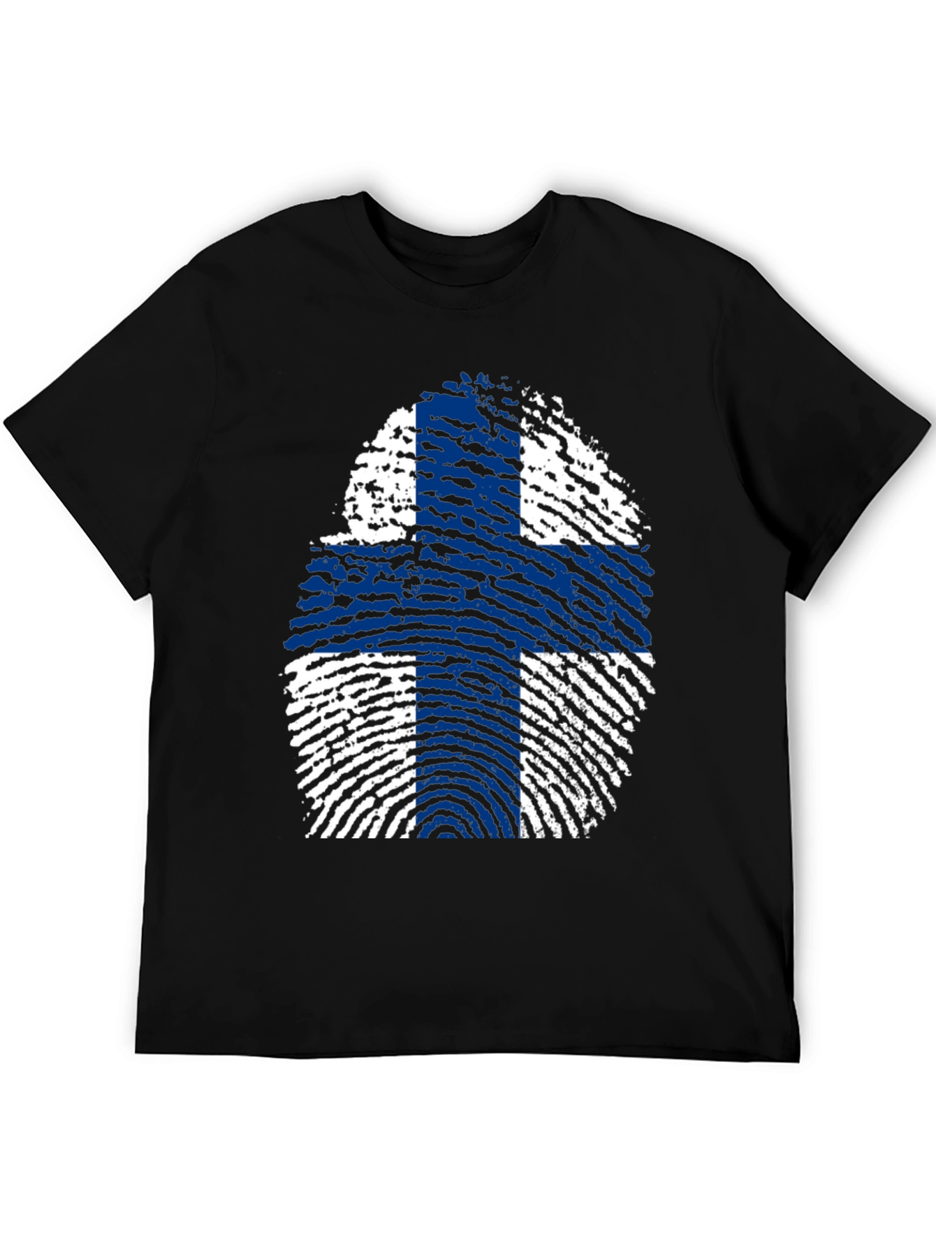 Finland Flag Fingerprint T-Shirt