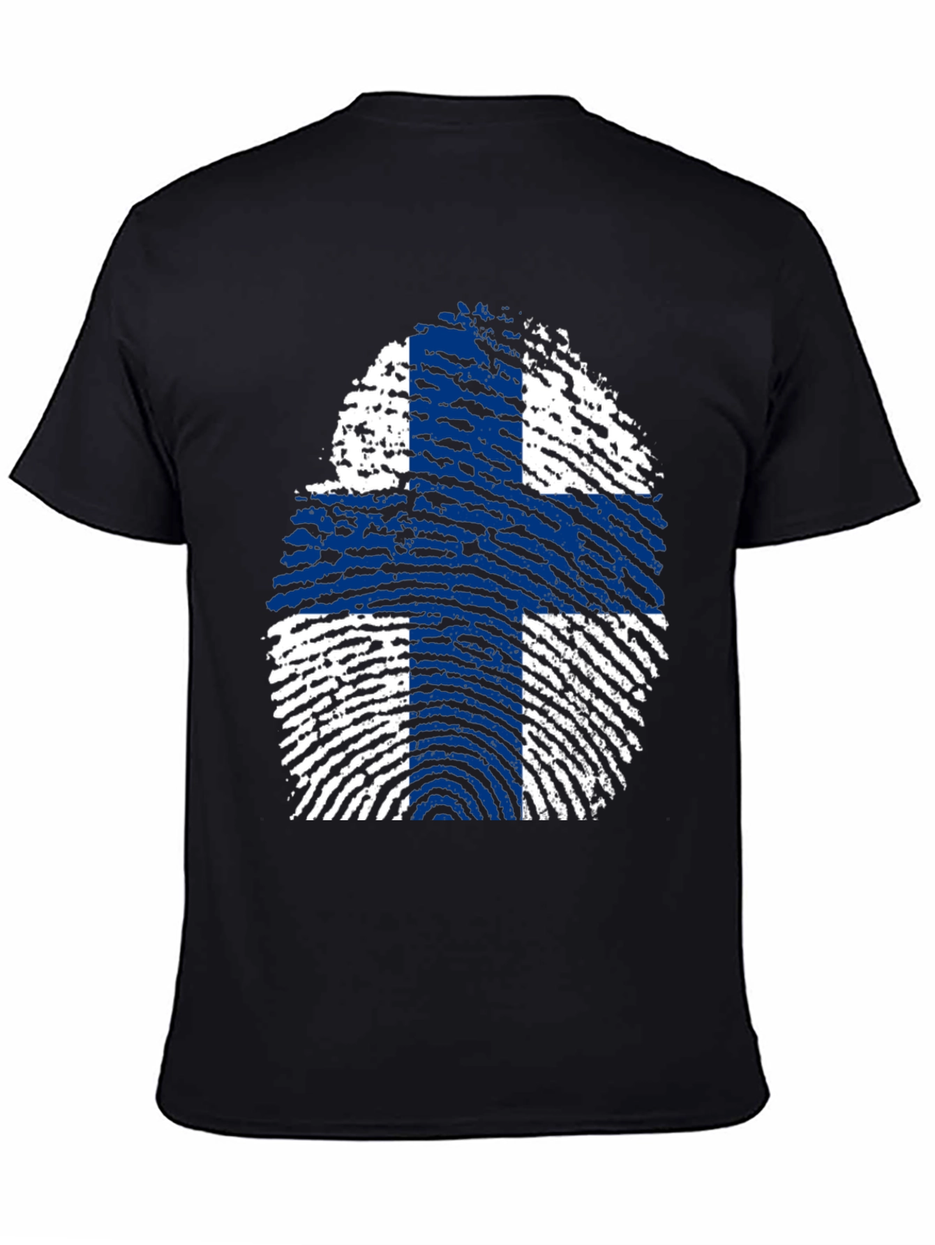 Finland Flag Fingerprint T-Shirt