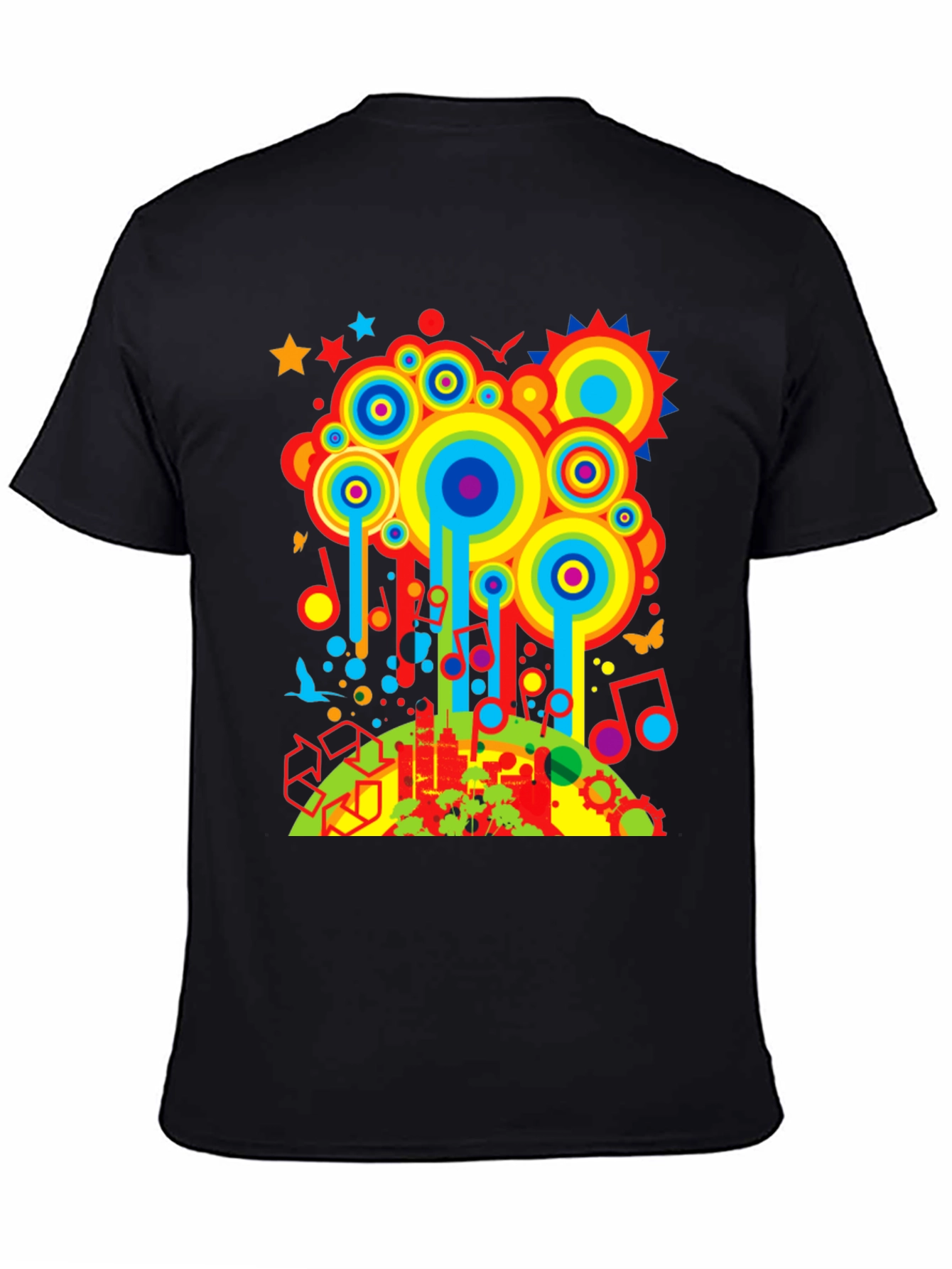 Retro Cityscape Graphic T-Shirt