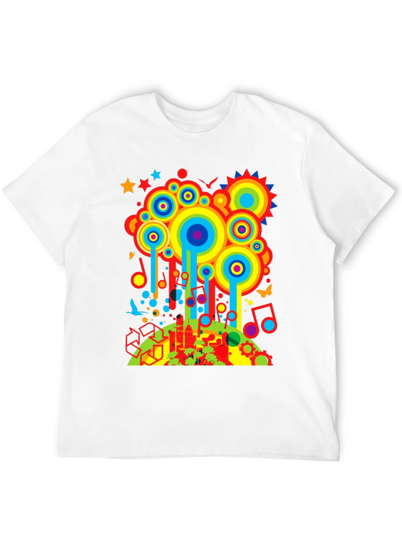 Retro Cityscape Graphic T-Shirt