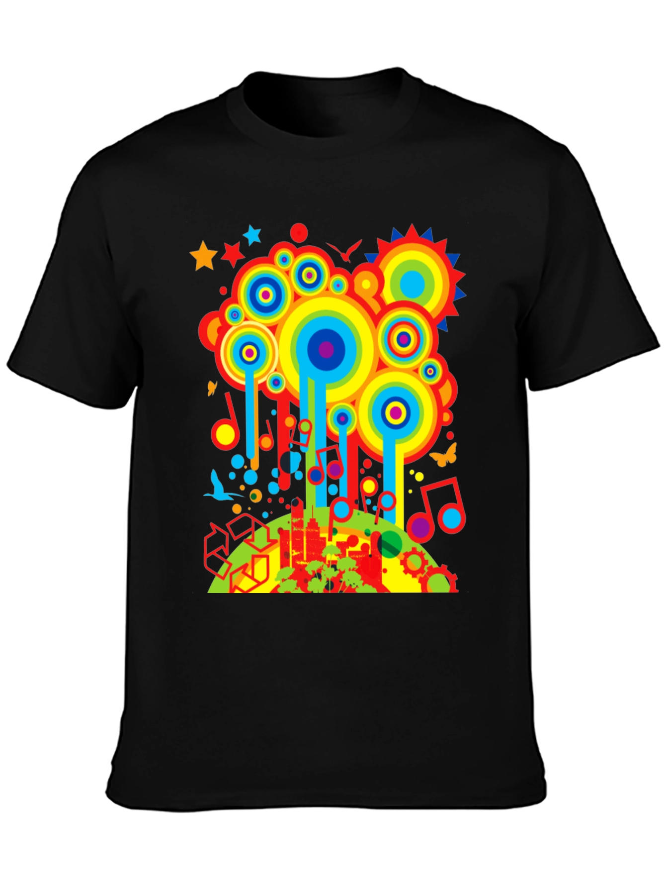 Retro Cityscape Graphic T-Shirt