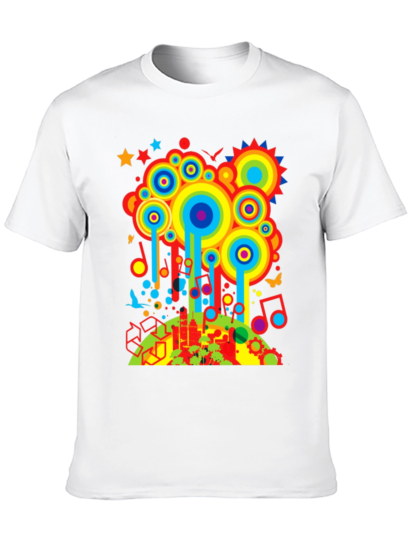 Retro Cityscape Graphic T-Shirt