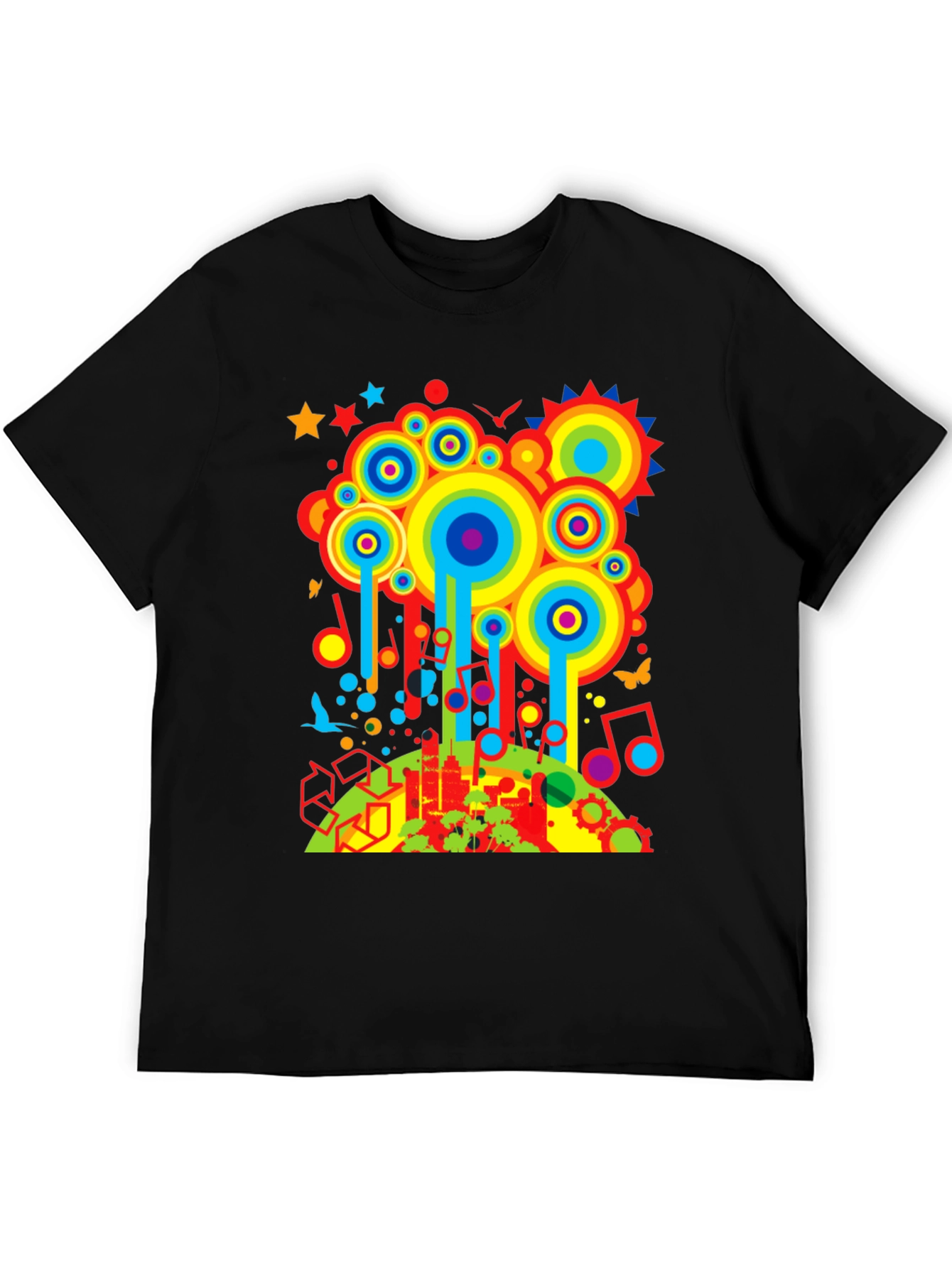 Retro Cityscape Graphic T-Shirt