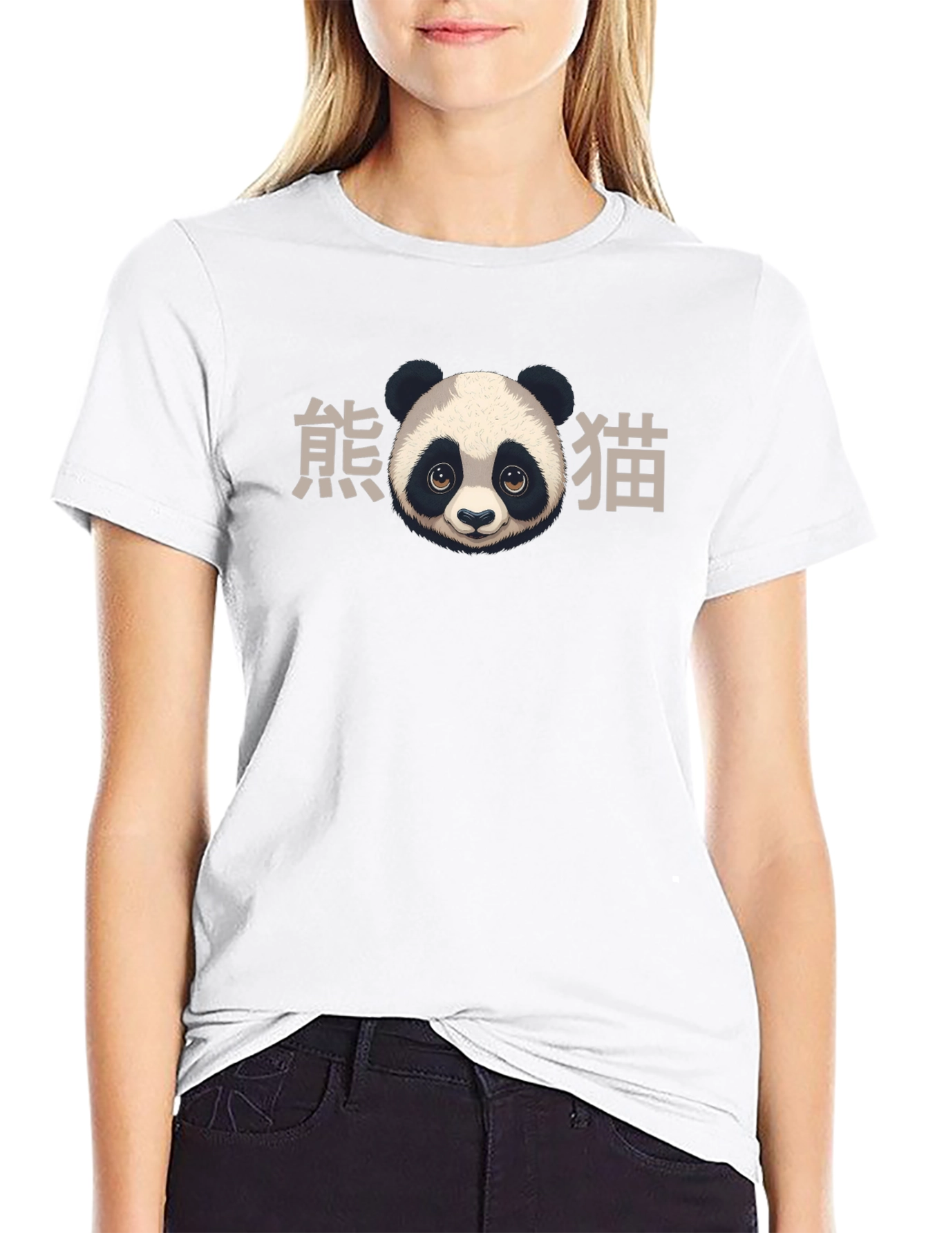 Panda Bear Graphic Tee - Soft Cotton Blend Shirt
