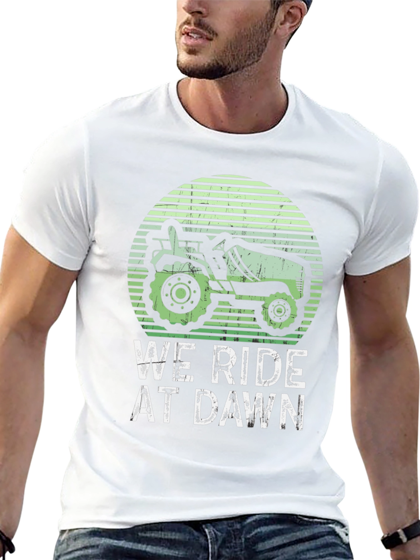 We Ride at Dawn Tractor T-Shirt