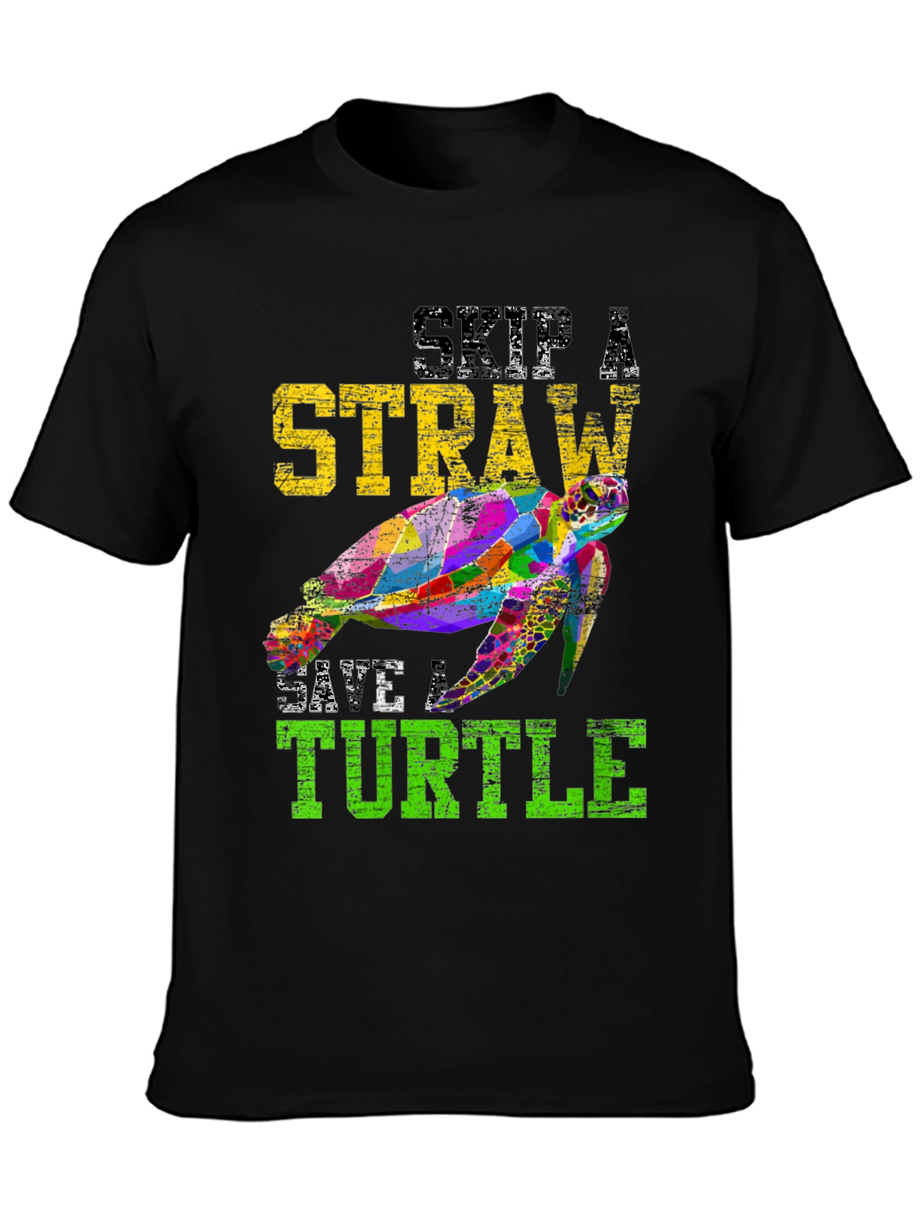 Skip A Straw Save A Turtle Graphic Tee
