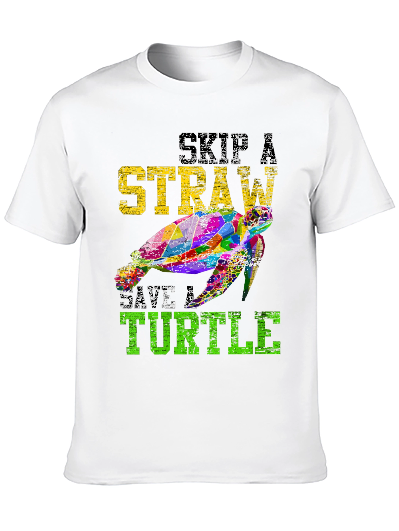 Skip A Straw Save A Turtle Graphic Tee