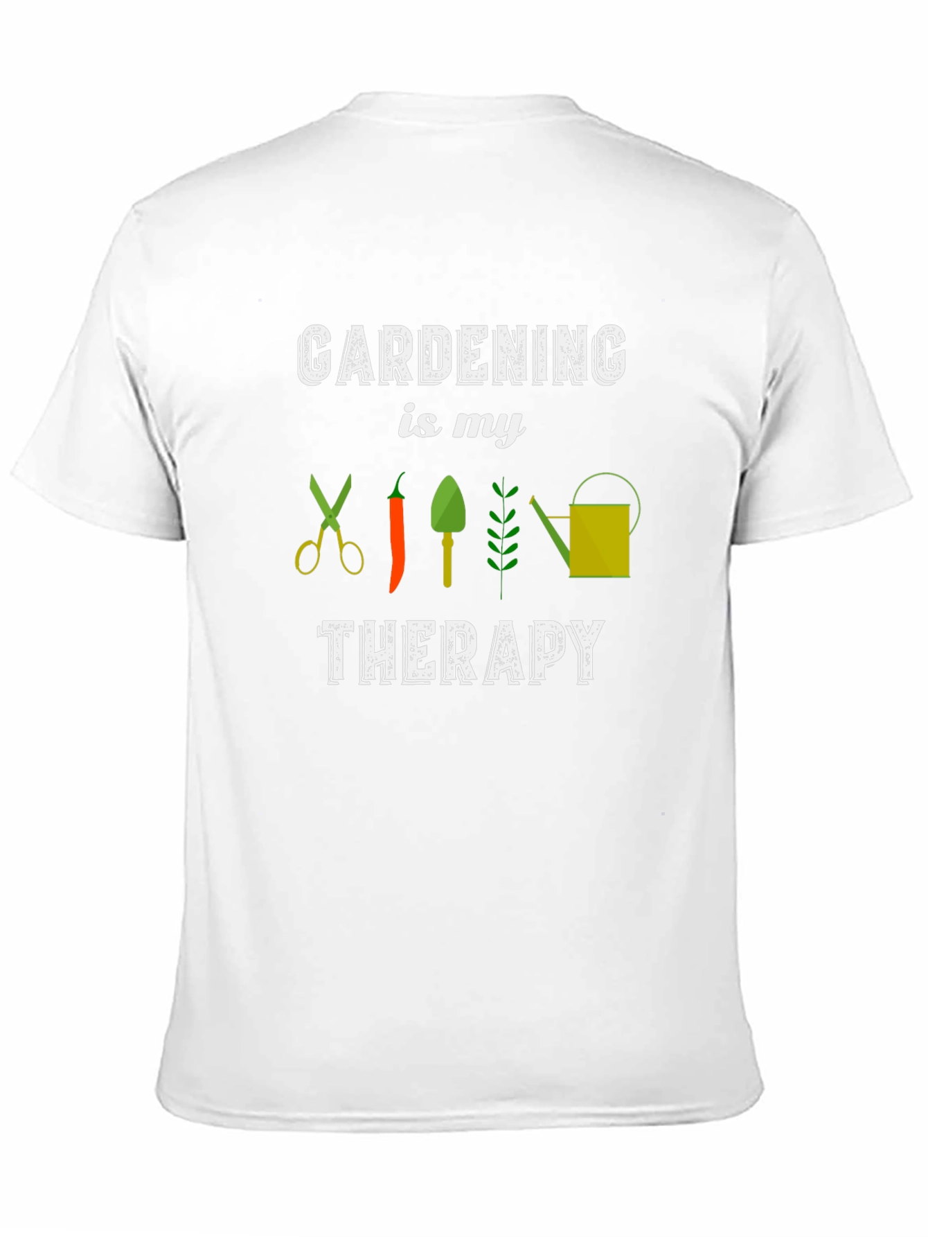 Gardening Therapy T-Shirt - Black Unisex