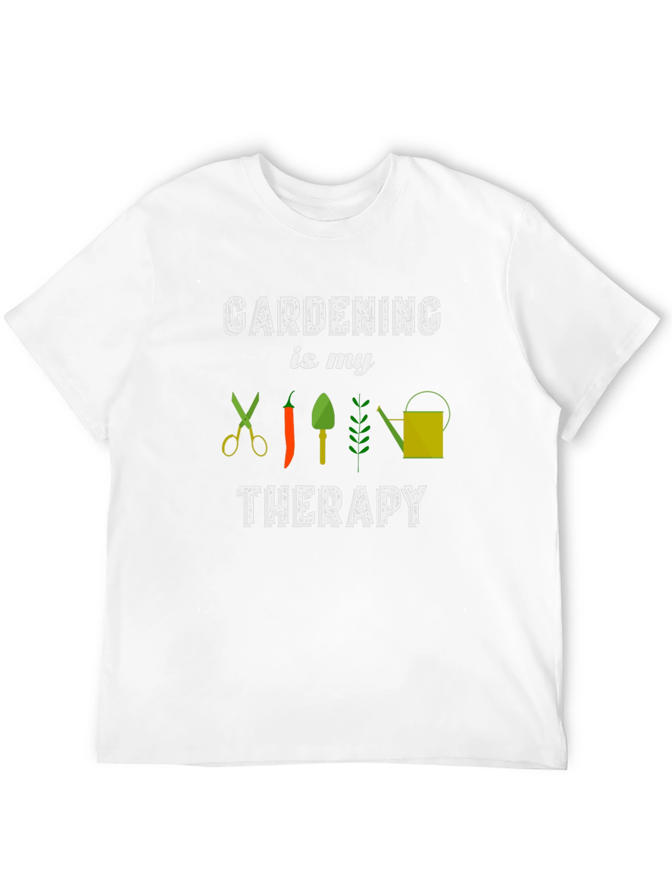Gardening Therapy T-Shirt - Black Unisex