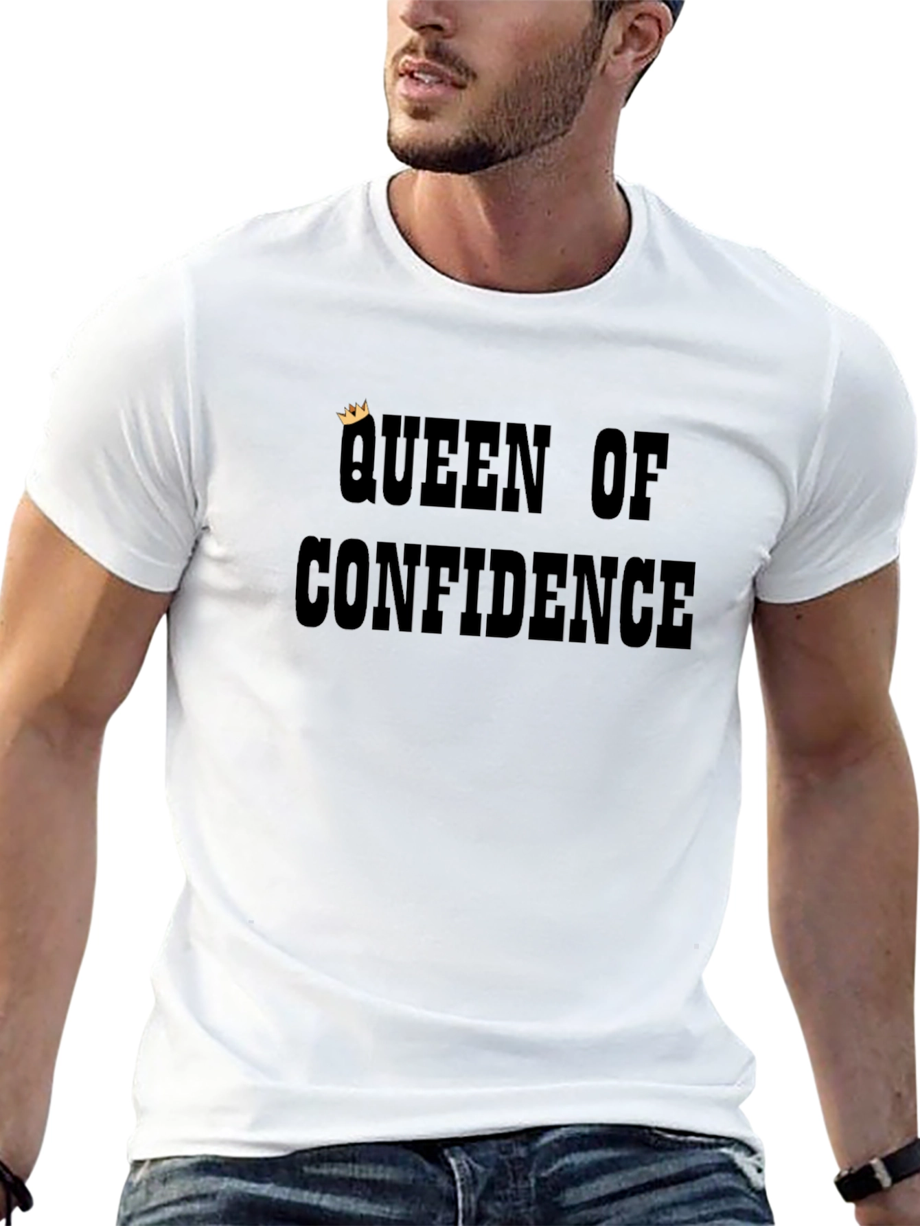 Queen of Confidence Graphic Tee - Black