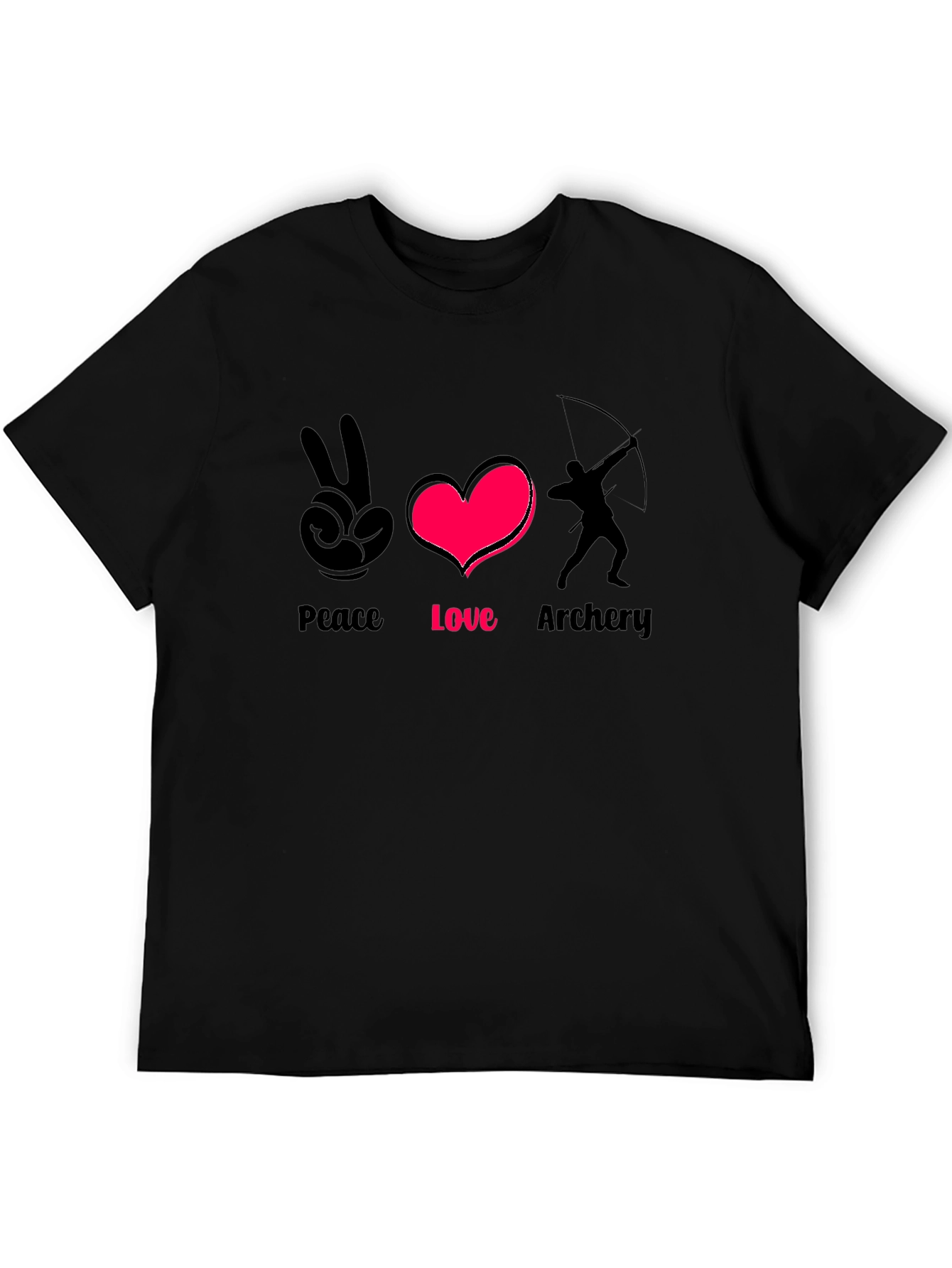 Peace Love Archery T-Shirt - Stylish Graphic Tee
