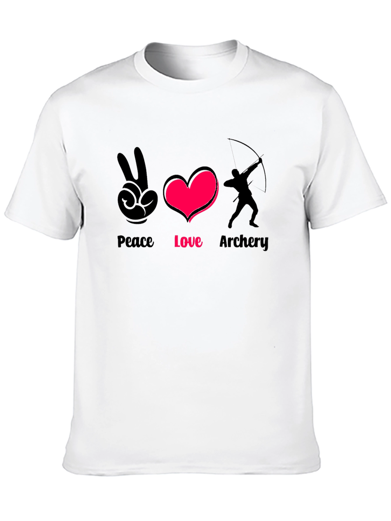 Peace Love Archery T-Shirt - Stylish Graphic Tee