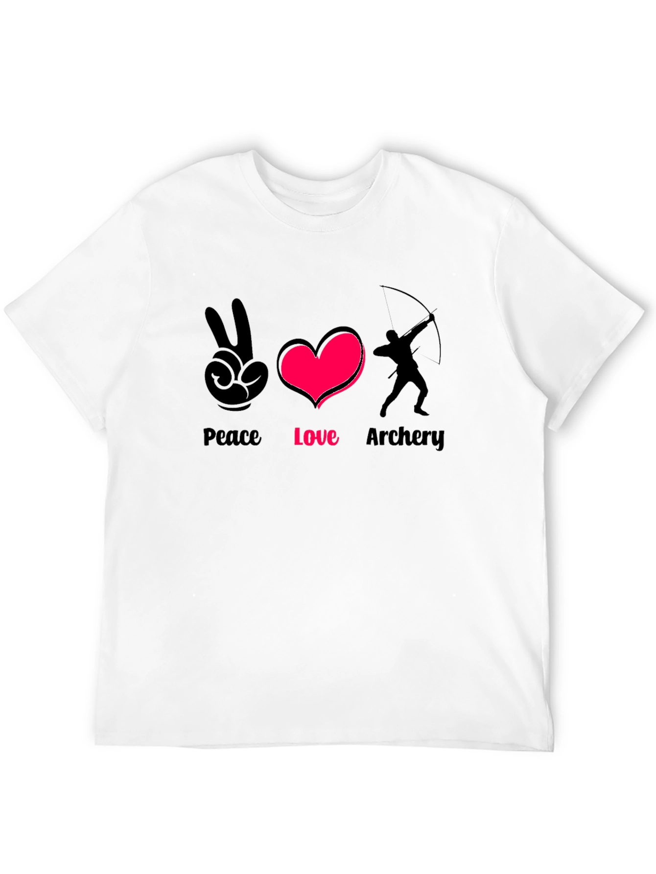 Peace Love Archery T-Shirt - Stylish Graphic Tee