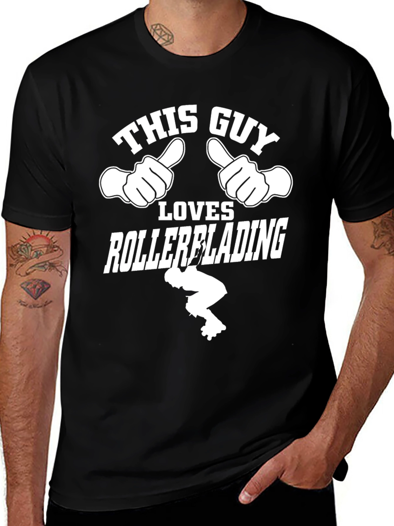 Rollerblading Lover T-Shirt: This Guy Loves To Skate!
