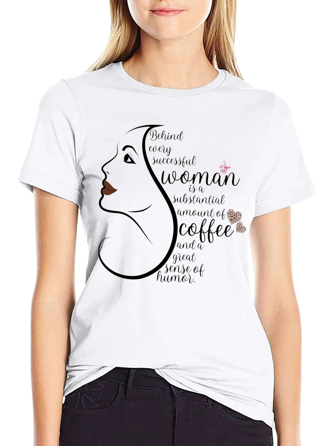 Successful Woman Coffee Humor T-Shirt