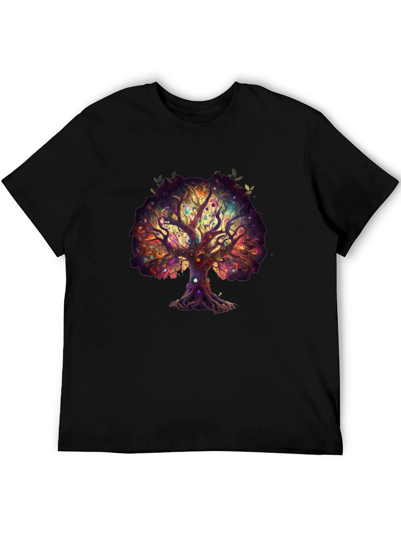 Mystical Tree Chakra T-Shirt - Artistic Design