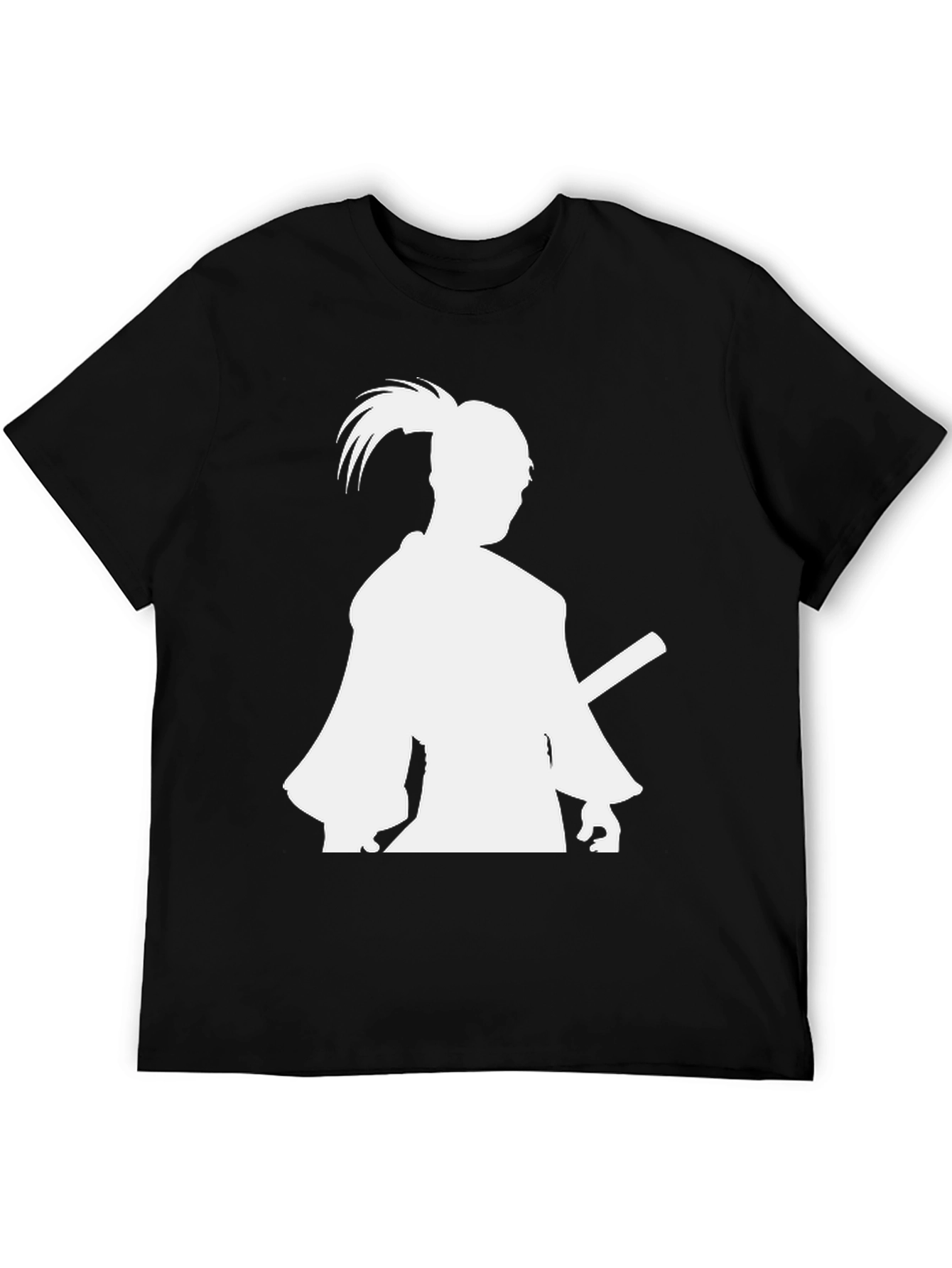 Samurai Silhouette T-Shirt - Black