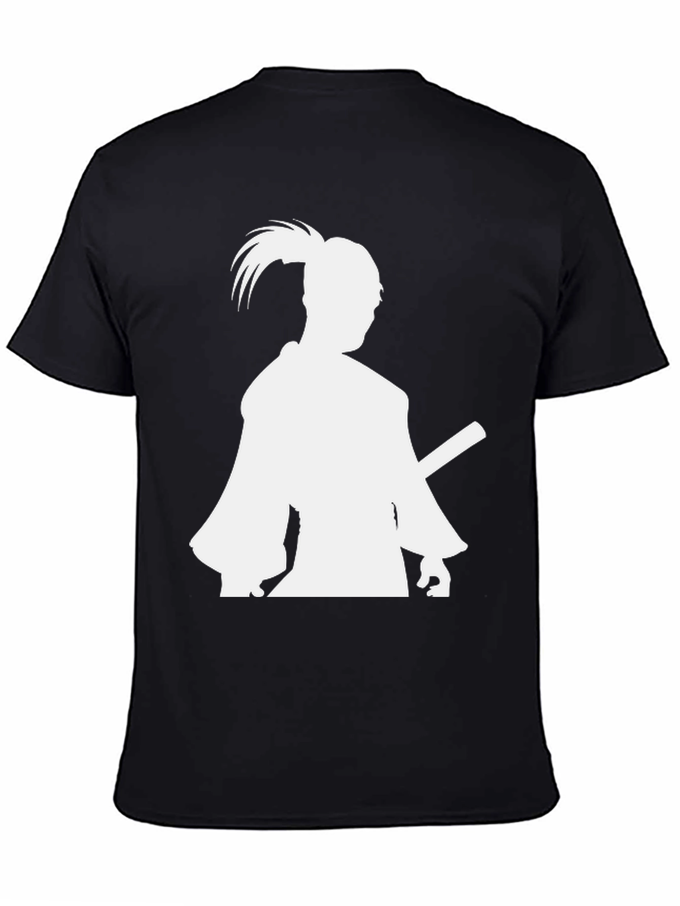 Samurai Silhouette T-Shirt - Black