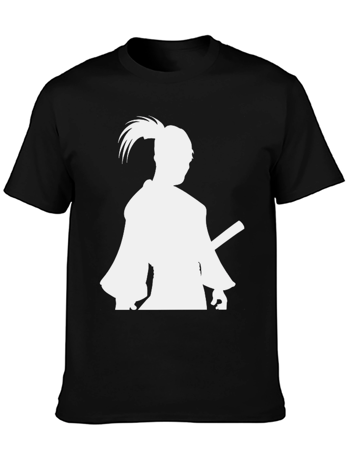 Samurai Silhouette T-Shirt - Black