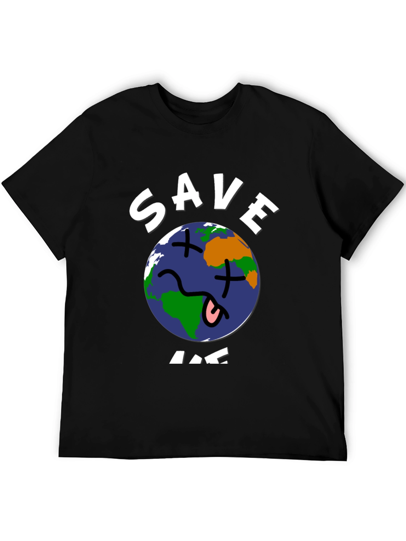 Save Me Earth Graphic T-Shirt -  Unisex Black Tee