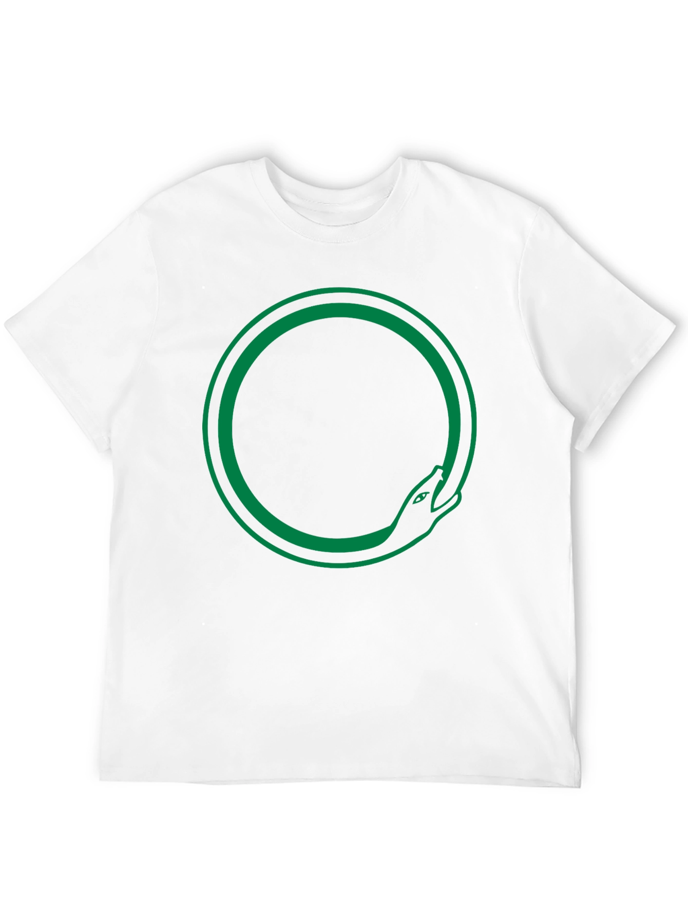 Ouroboros Snake Circle T-Shirt - Black