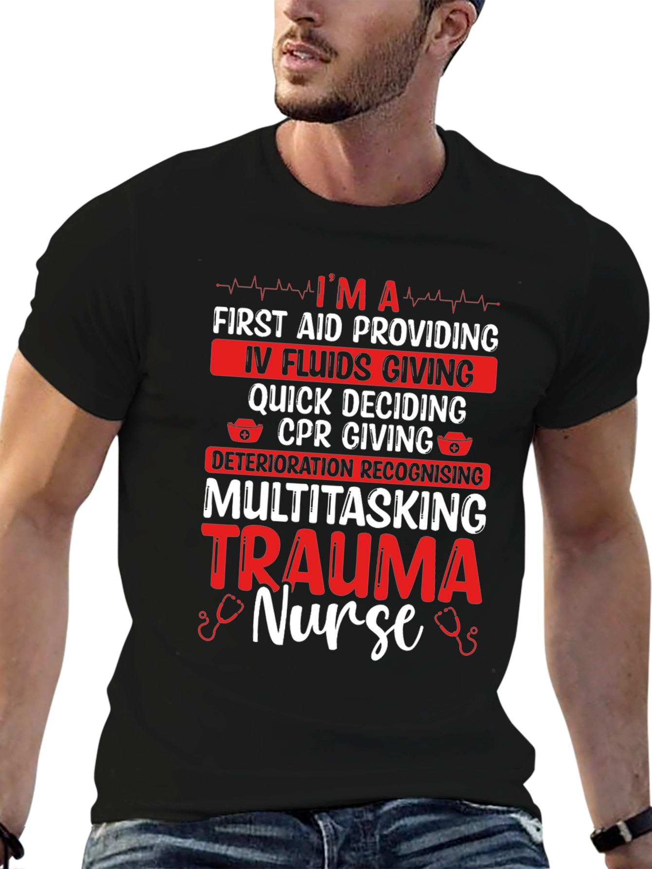 Trauma Nurse T-Shirt - Multitasking Hero Apparel