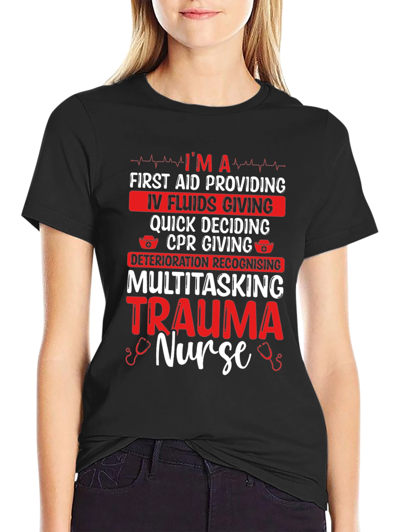 Trauma Nurse T-Shirt - Multitasking Hero Apparel