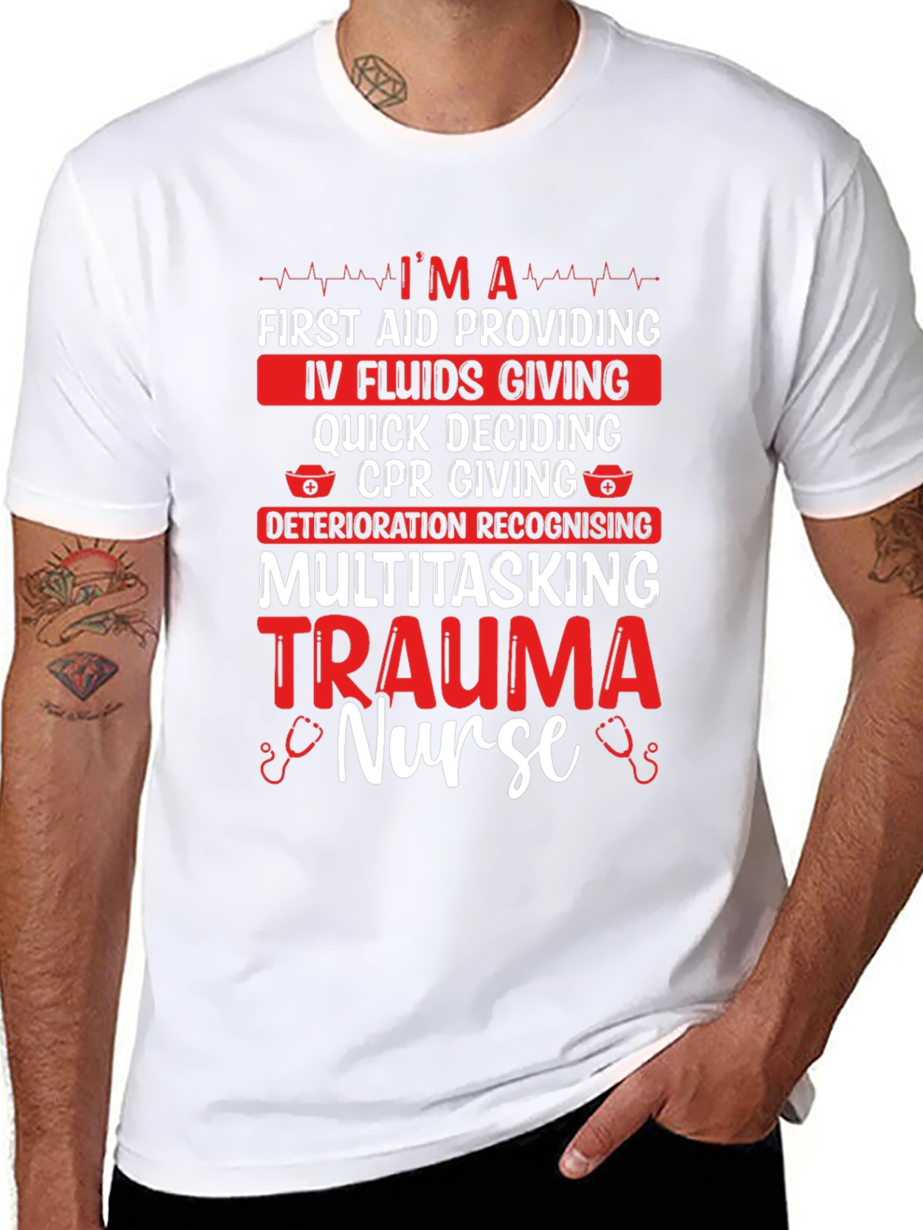 Trauma Nurse T-Shirt - Multitasking Hero Apparel