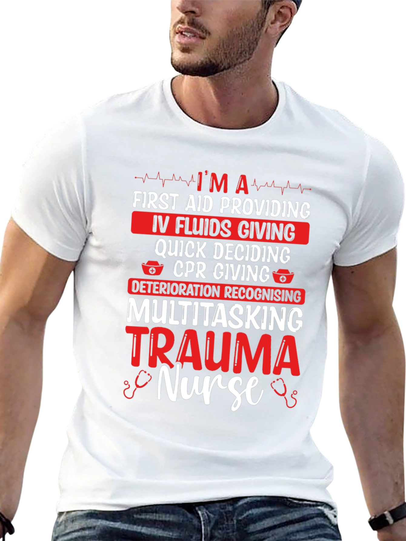Trauma Nurse T-Shirt - Multitasking Hero Apparel