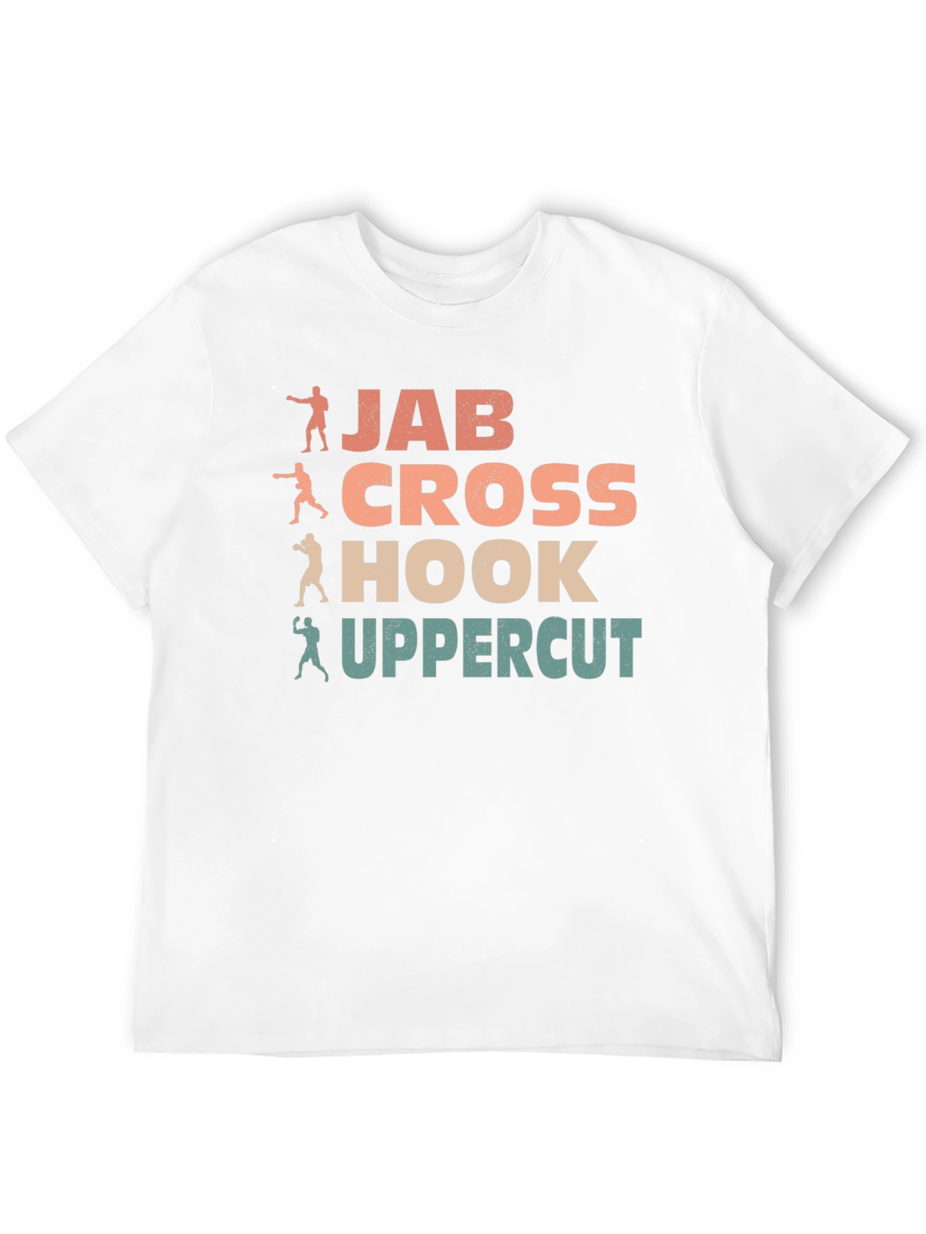 Boxing Moves Graphic Tee - Jab Cross Hook Uppercut