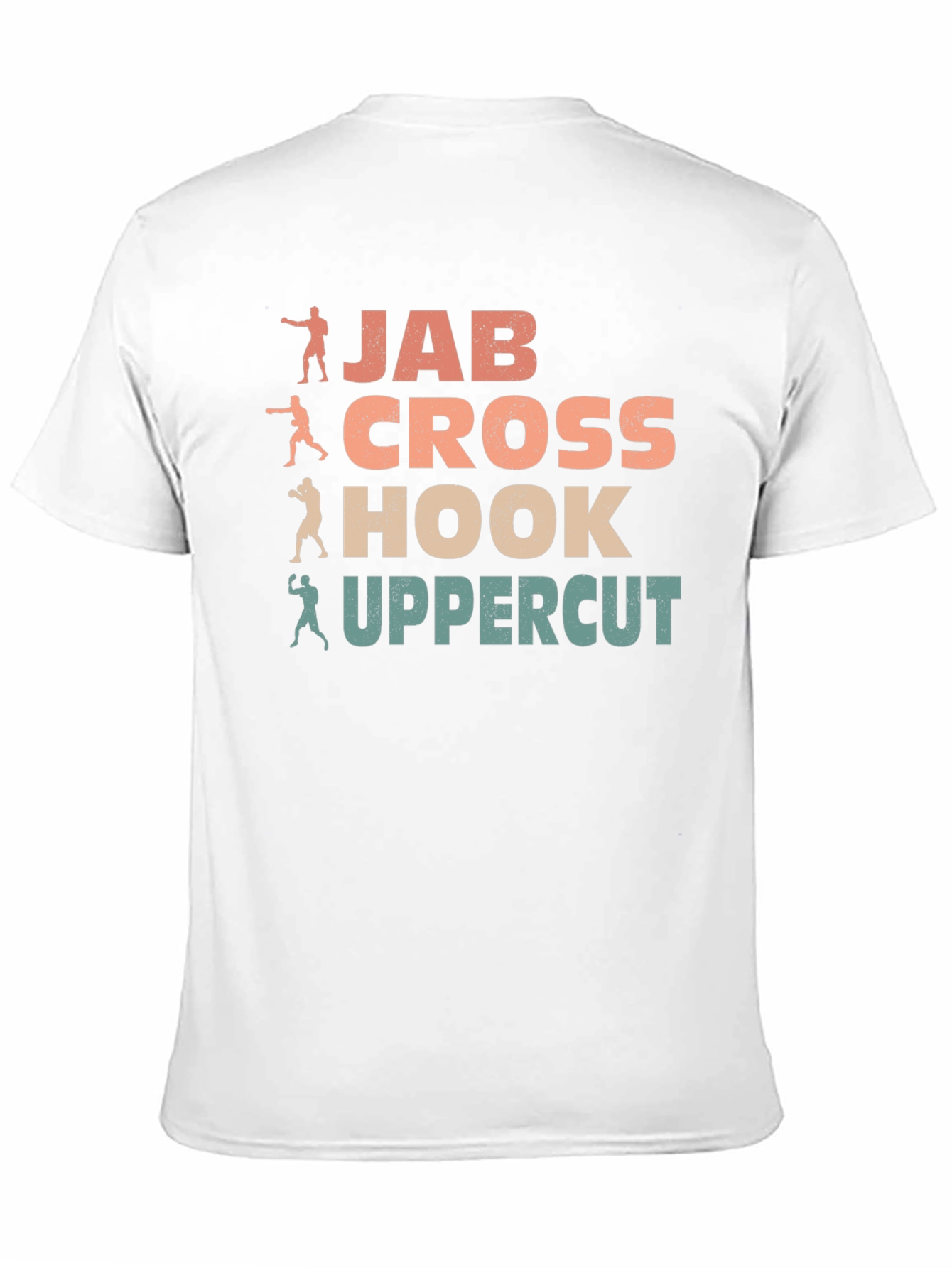 Boxing Moves Graphic Tee - Jab Cross Hook Uppercut