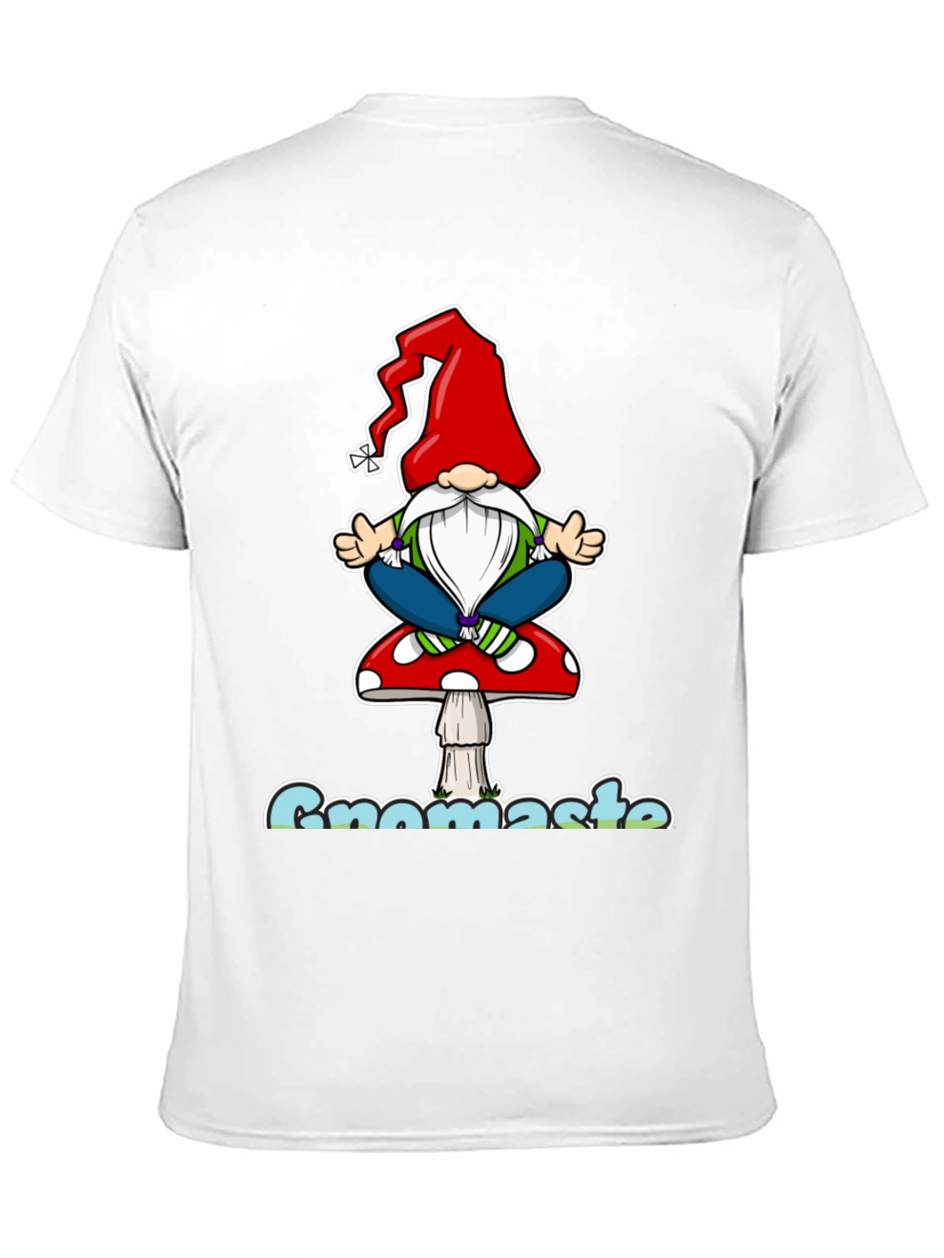 Gnomaste T-Shirt - Yoga Gnome on Mushroom