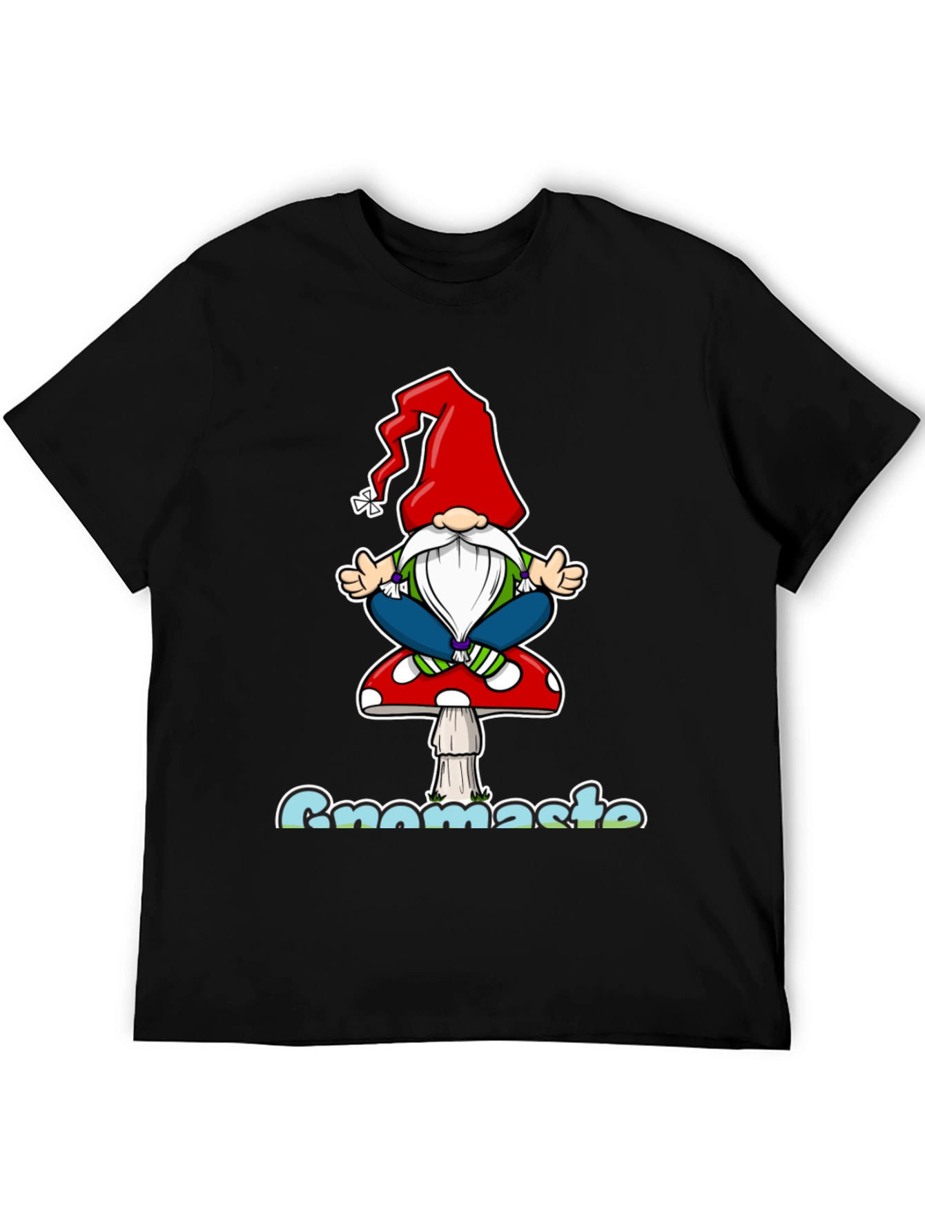 Gnomaste T-Shirt - Yoga Gnome on Mushroom