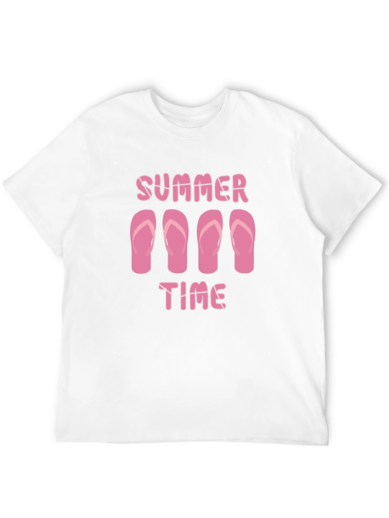 Summer Time Flip Flop Graphic Tee - Black