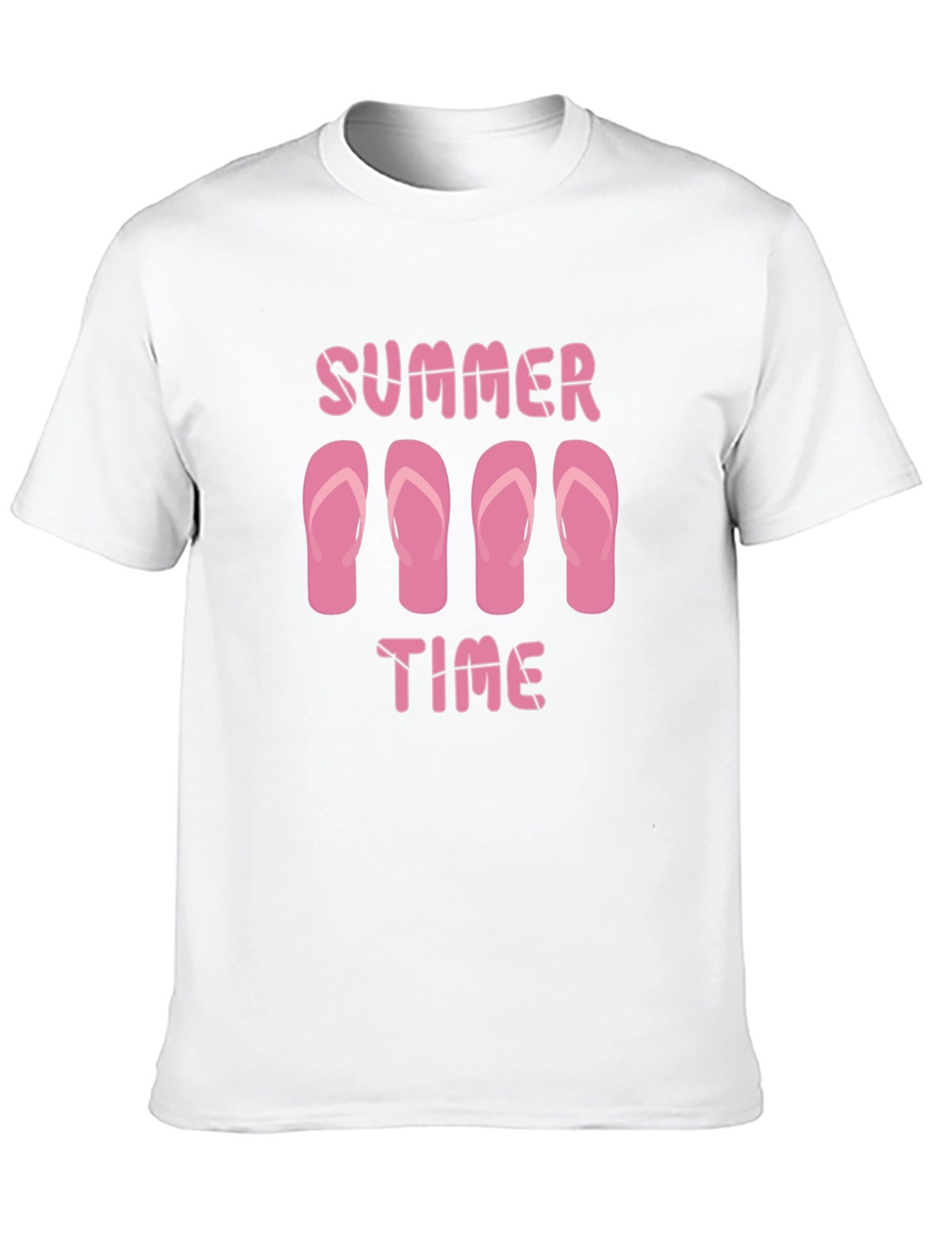 Summer Time Flip Flop Graphic Tee - Black