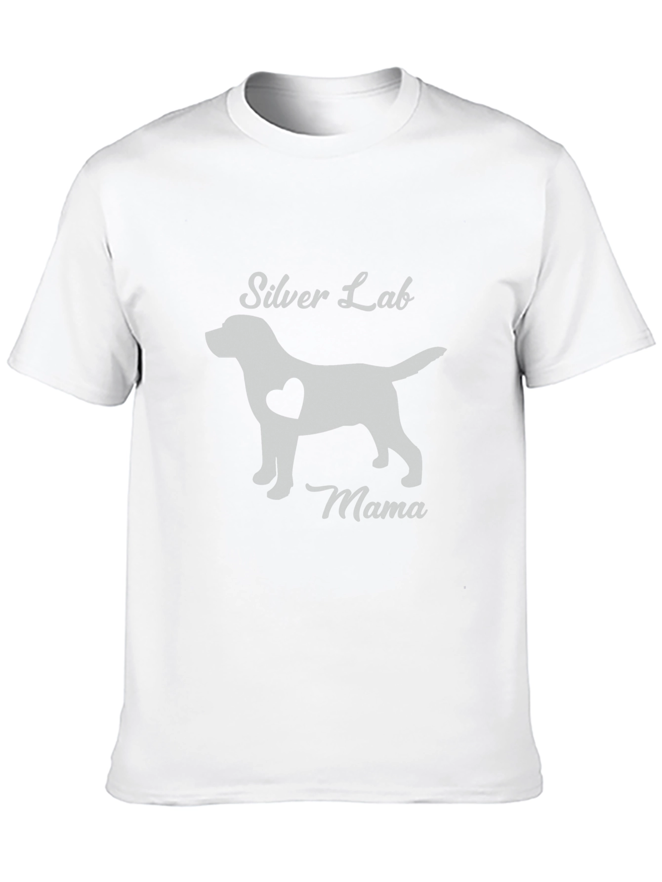 Silver Lab Mama Dog Lover T-Shirt