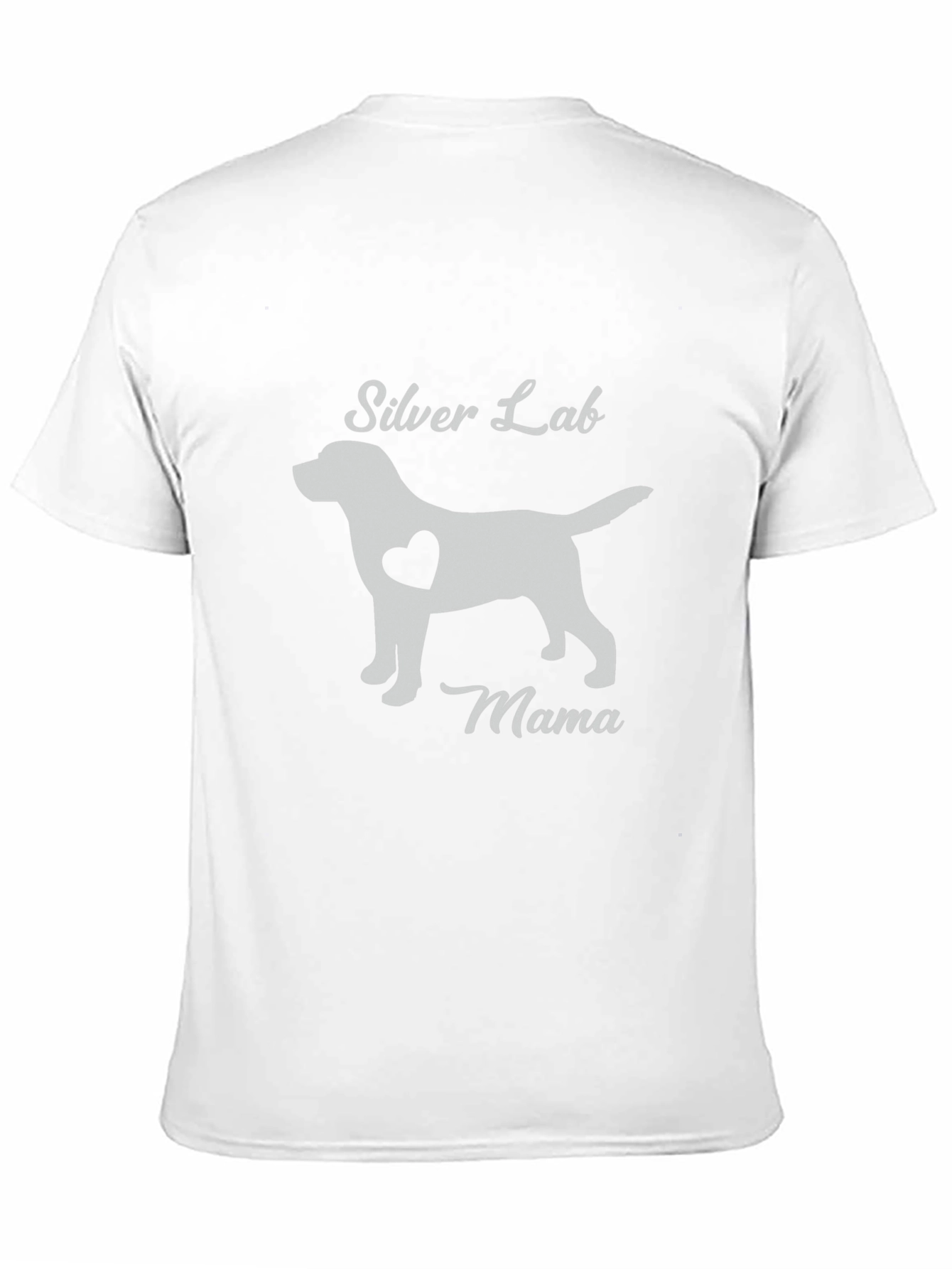 Silver Lab Mama Dog Lover T-Shirt