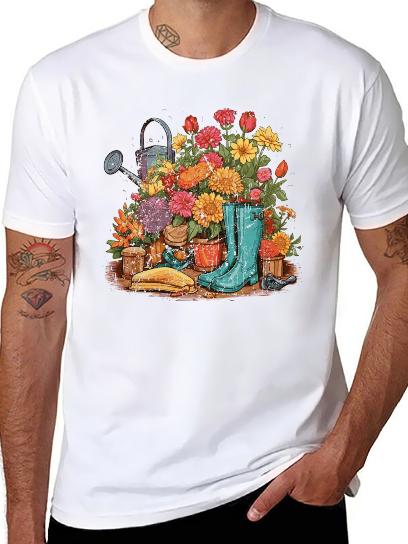 Gardening Still Life Graphic Tee