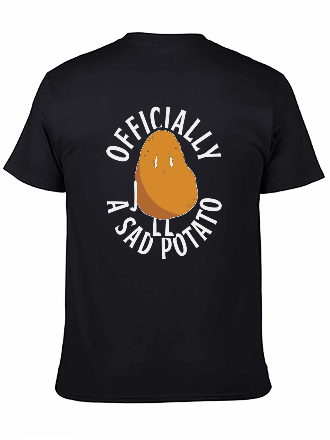 Officially A Sad Potato Funny Novelty T-Shirt